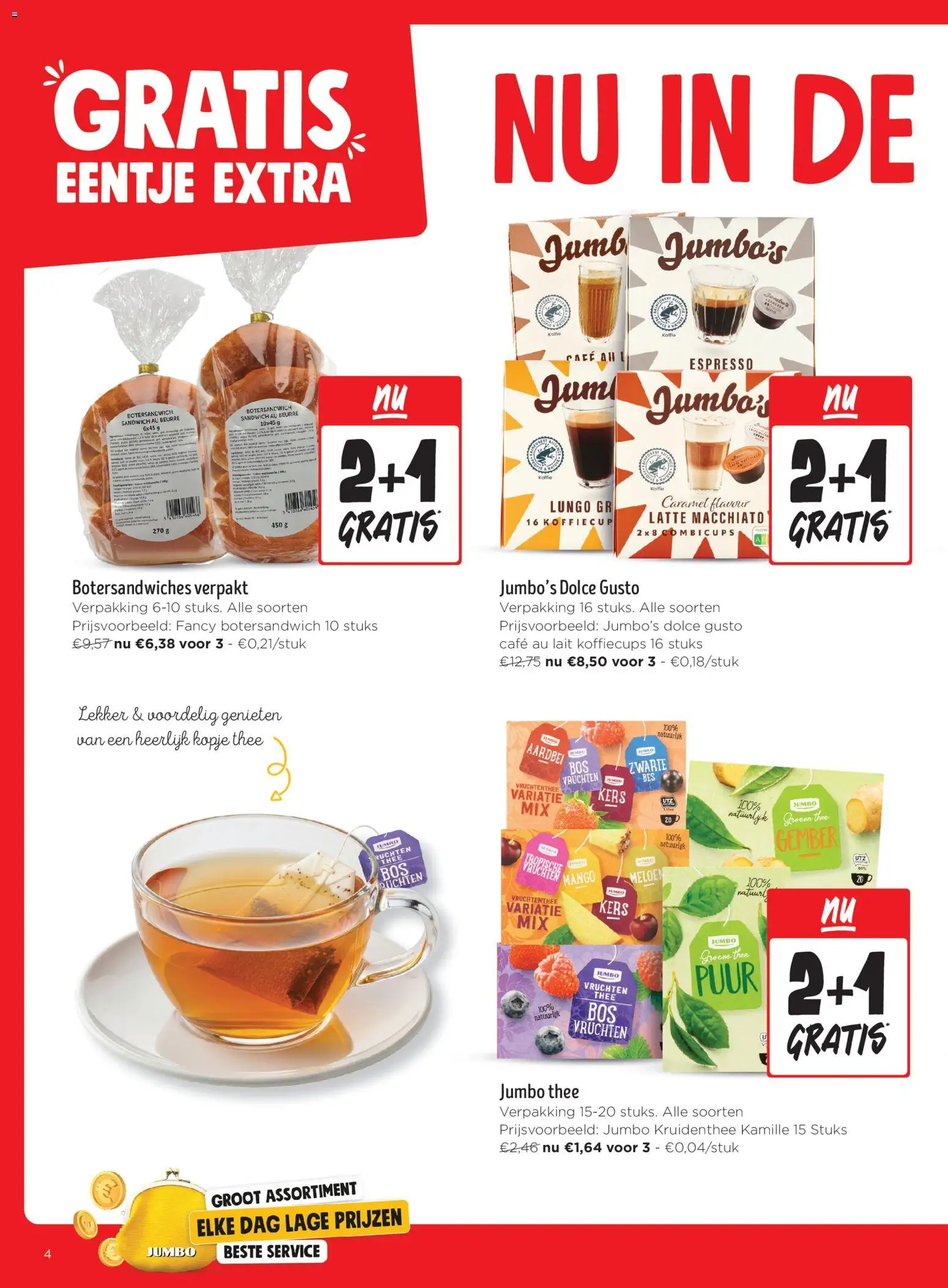 {H1} | Pagina: 4 | Producten: Sandwich, Thee, Mango, Aardbei