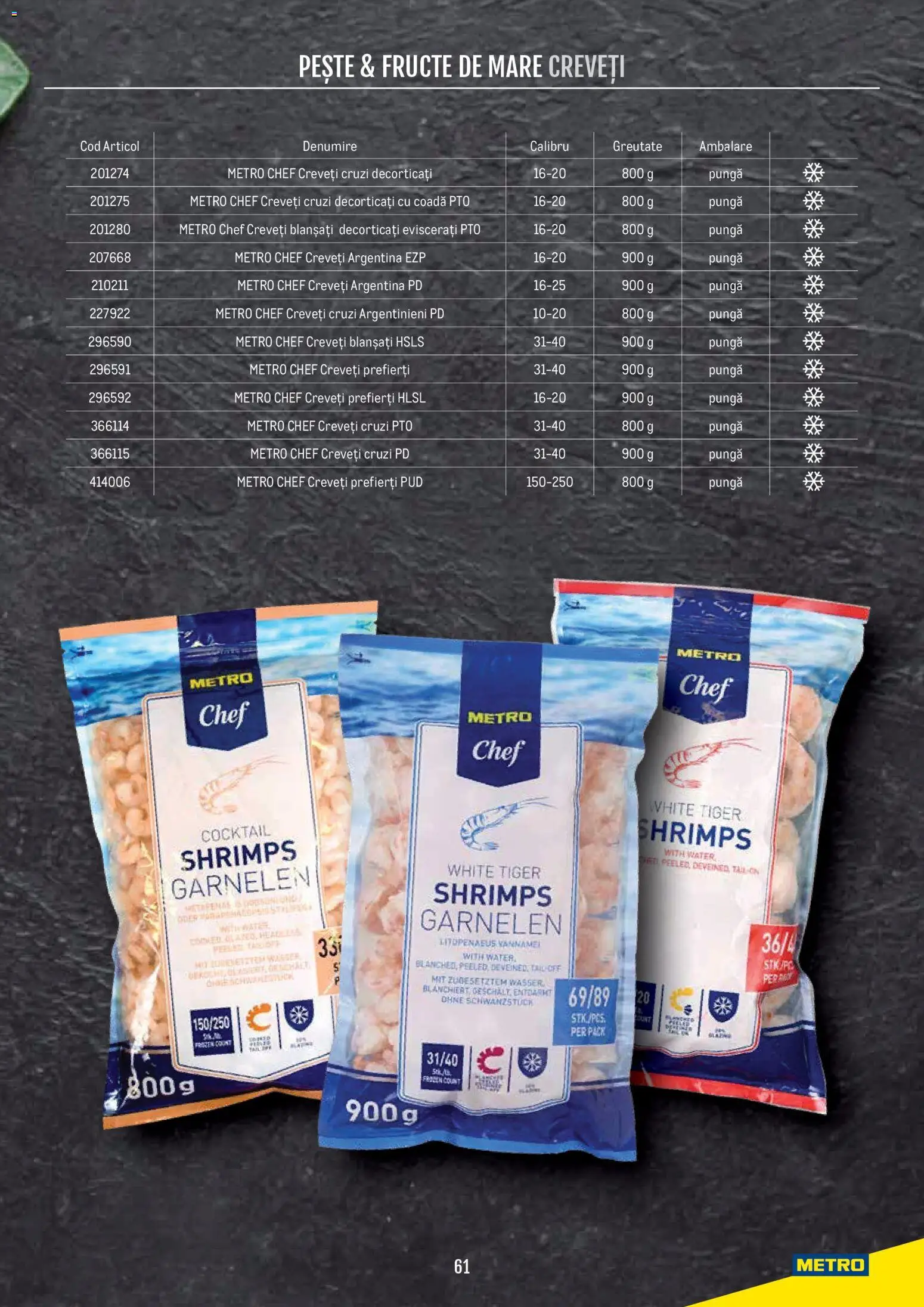 Noul catalog Metro – valabil de la 21.04.2026 | Pagină: 61 | Produse: Pungă, Cocktail, Pește, Fructe