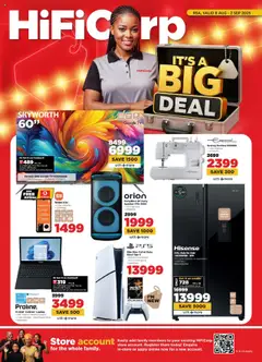 Preview of HiFi Corp specials valid from 06.08.2025