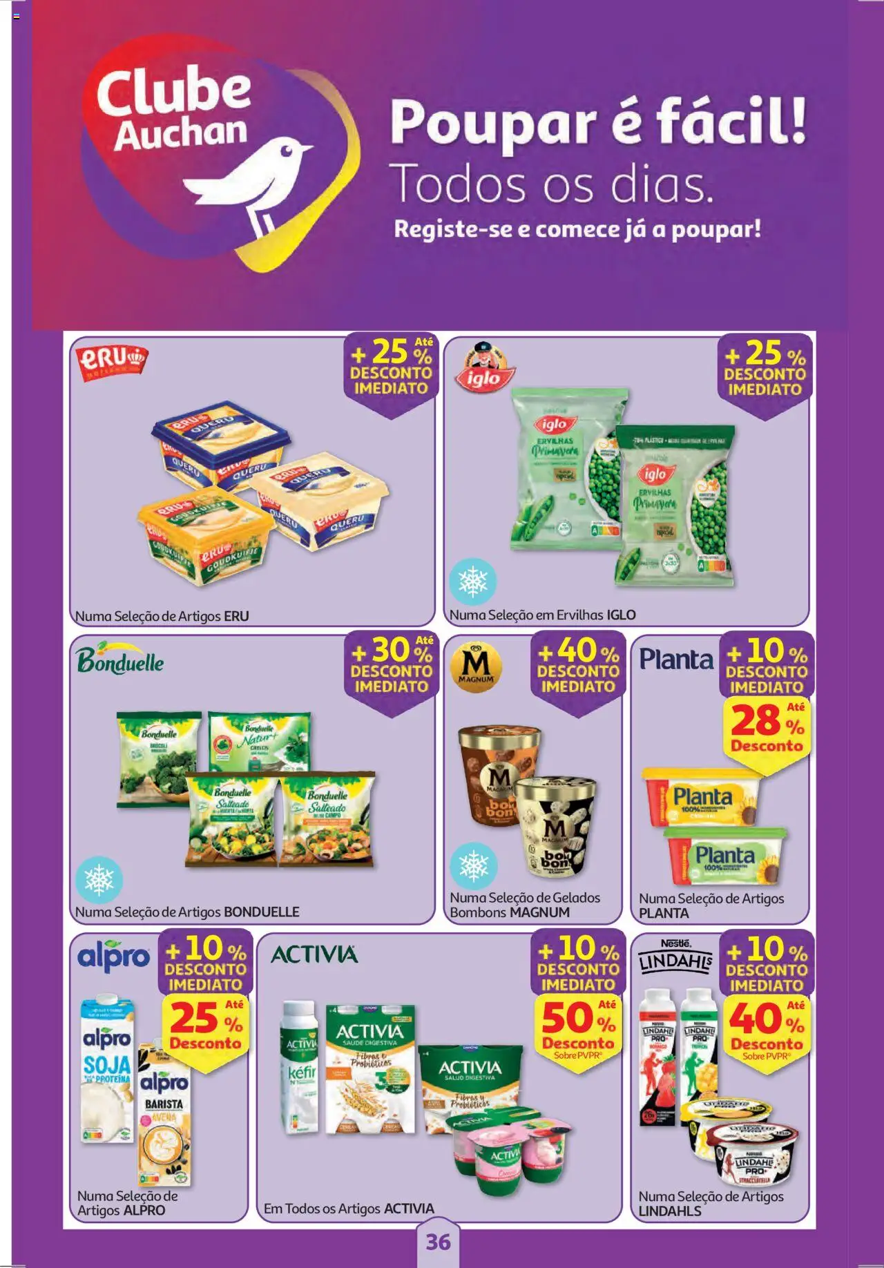 Auchan folheto │ válido de 18.09.2025 | Página: 36 | Produtos: Soja, Probióticos, Nestlé, Proteina