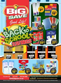 Big Save specials catalogue – valid from 01.12.2025