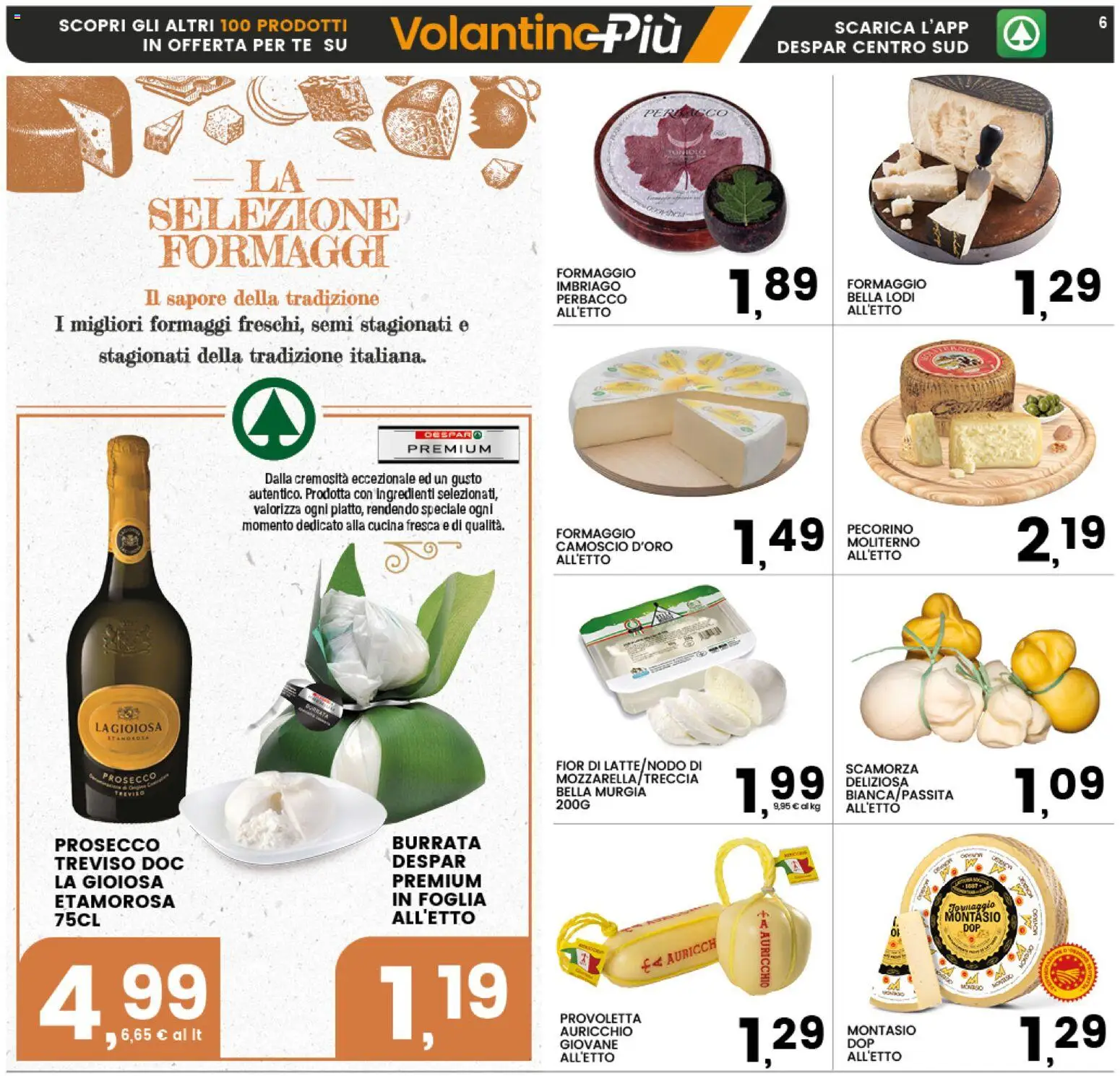 Volantino Interspar del 26.12.2025 | Pagina: 6 | Prodotti: Tè, Prosecco, Latte, Burrata
