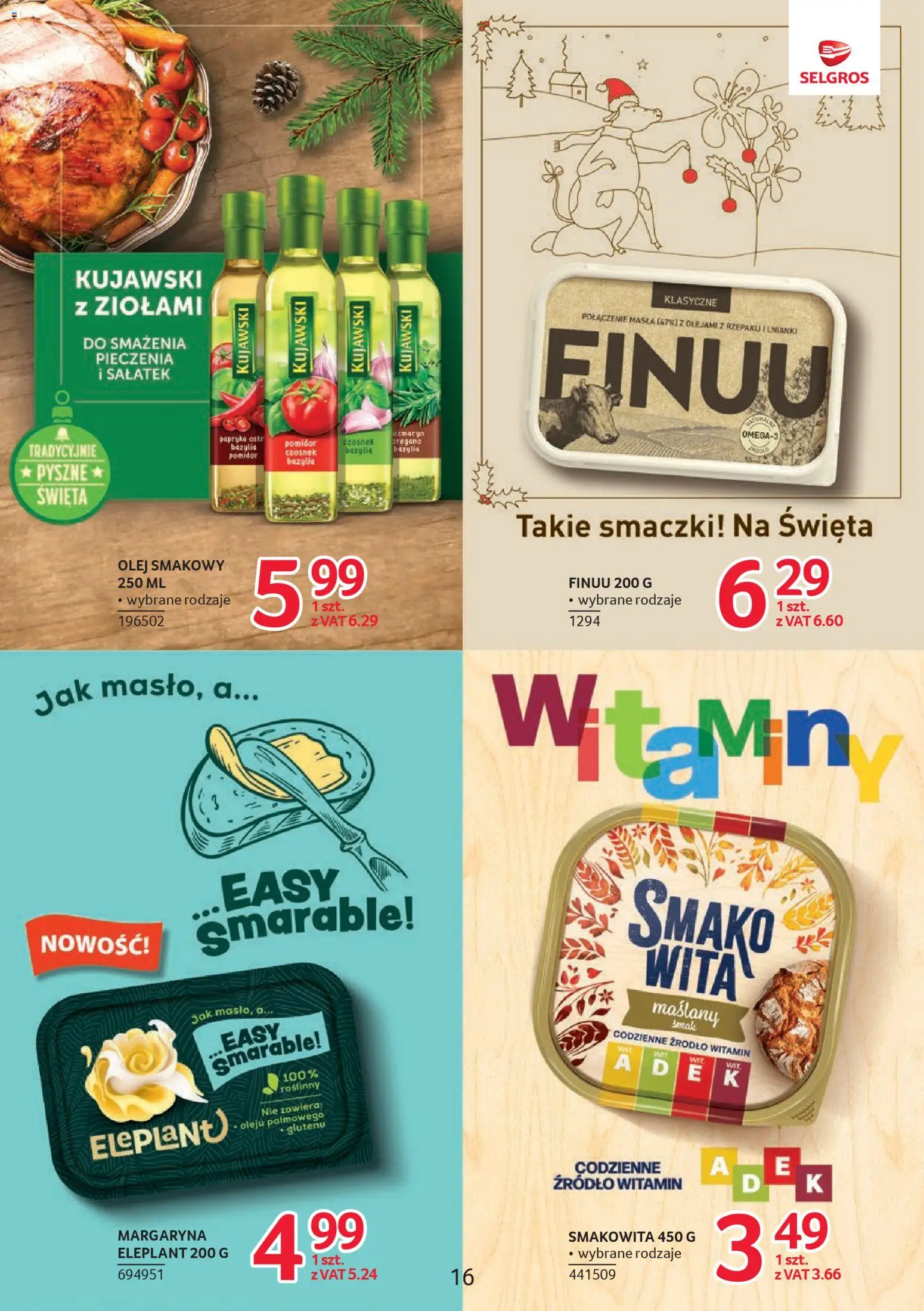 Selgros cash&carry Gazetka - Markowe produkty od 18.12.2025 | Strona: 16 | Produkty: Czosnek, Oregano, Bazylia, Olej