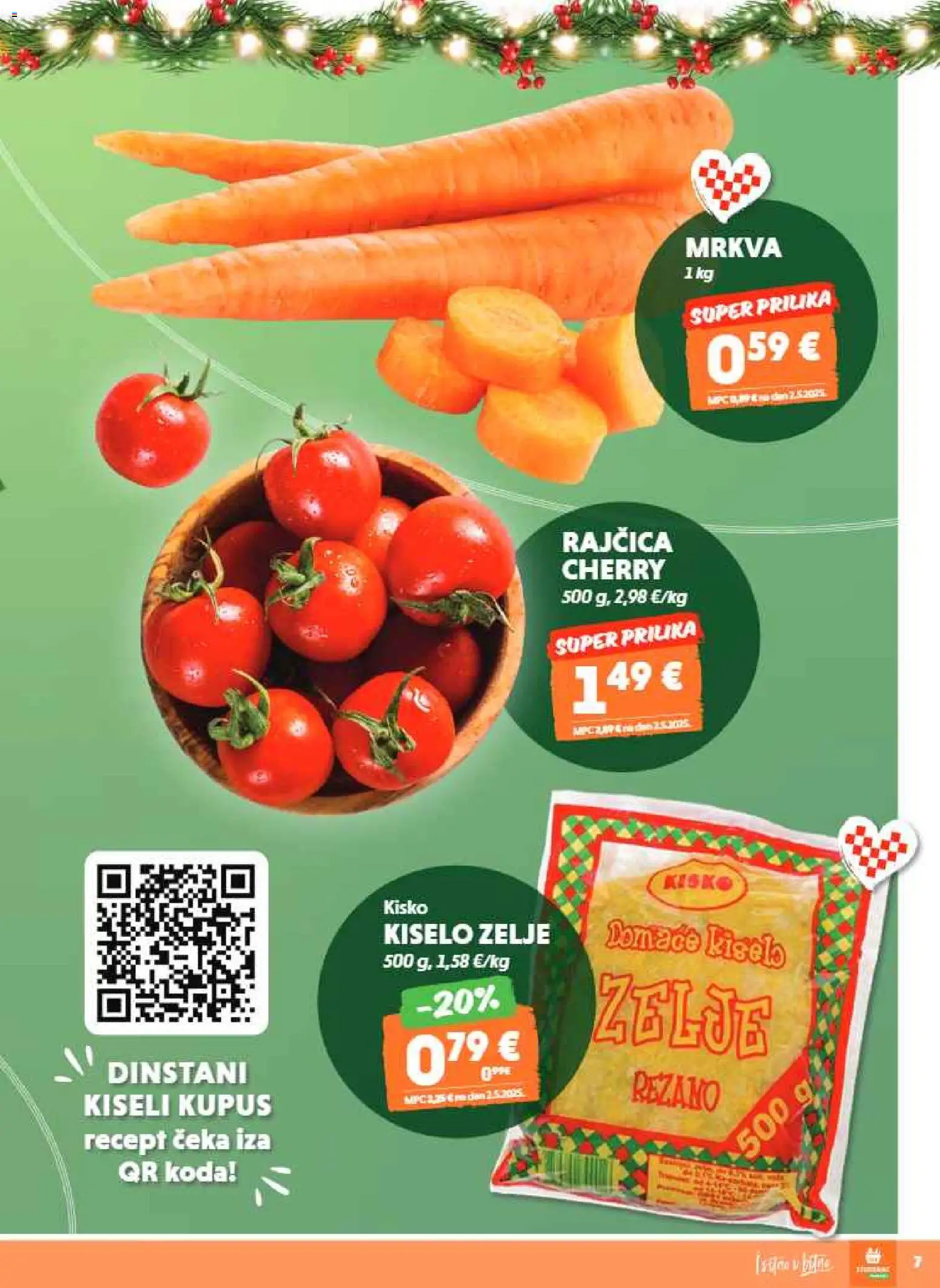 Studenac katalog | vrijedi od 10.12.2025 | Stranica: 7 | Proizvodi: Mrkva, Zelje, Kupus, Rajčica