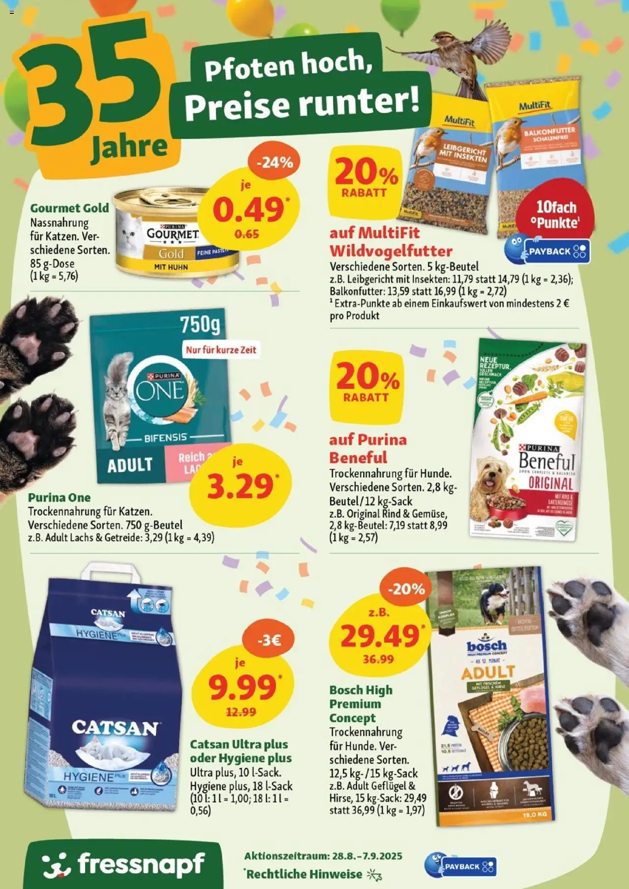 Fressnapf Aktionen ab 28.08.2025 | Seite: 2 | Produkte: Lachs, Getreide, Bosch