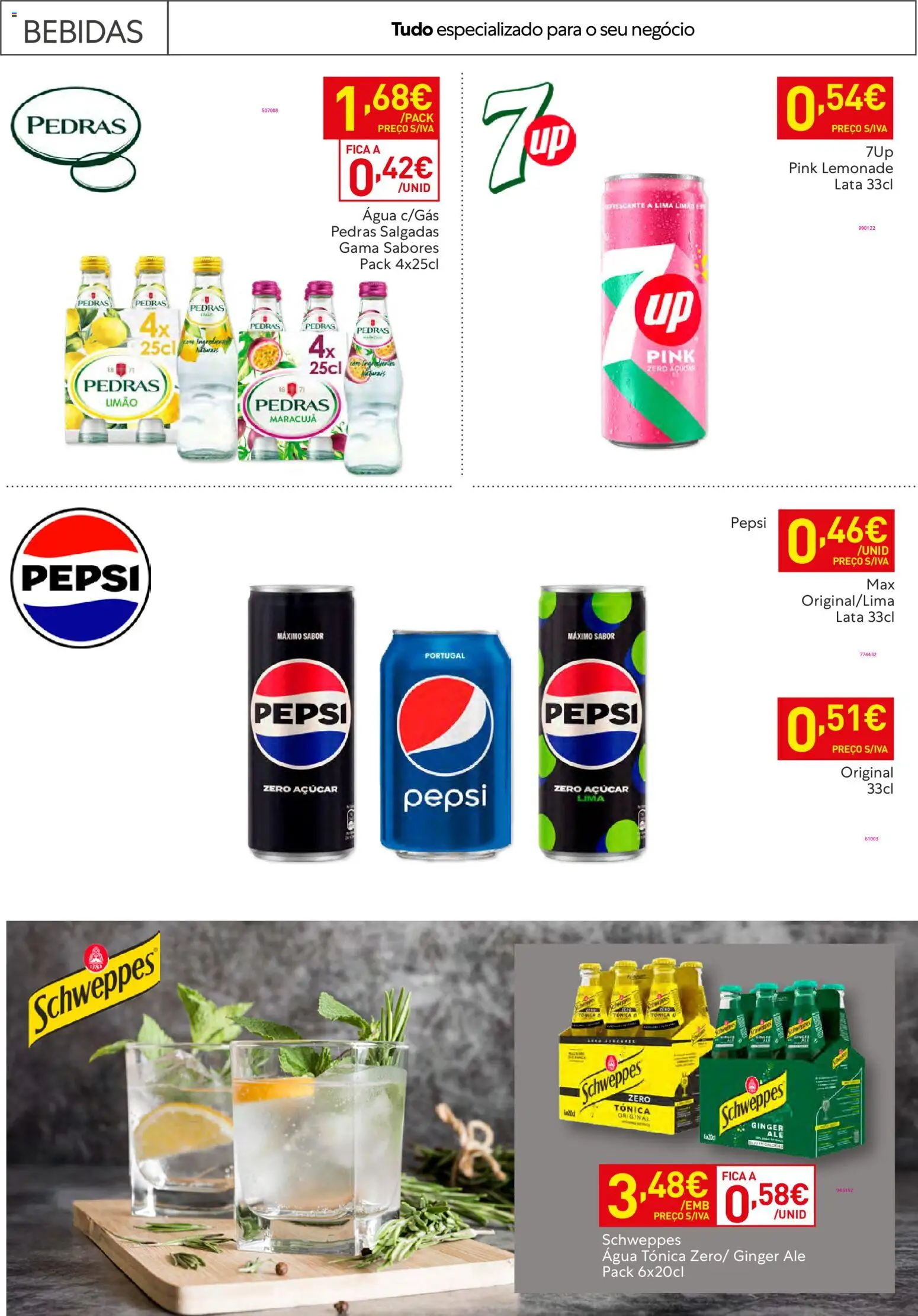 Recheio Horeca │ válido de 17.02.2026 | Página: 21 | Produtos: Agua, Açúcar