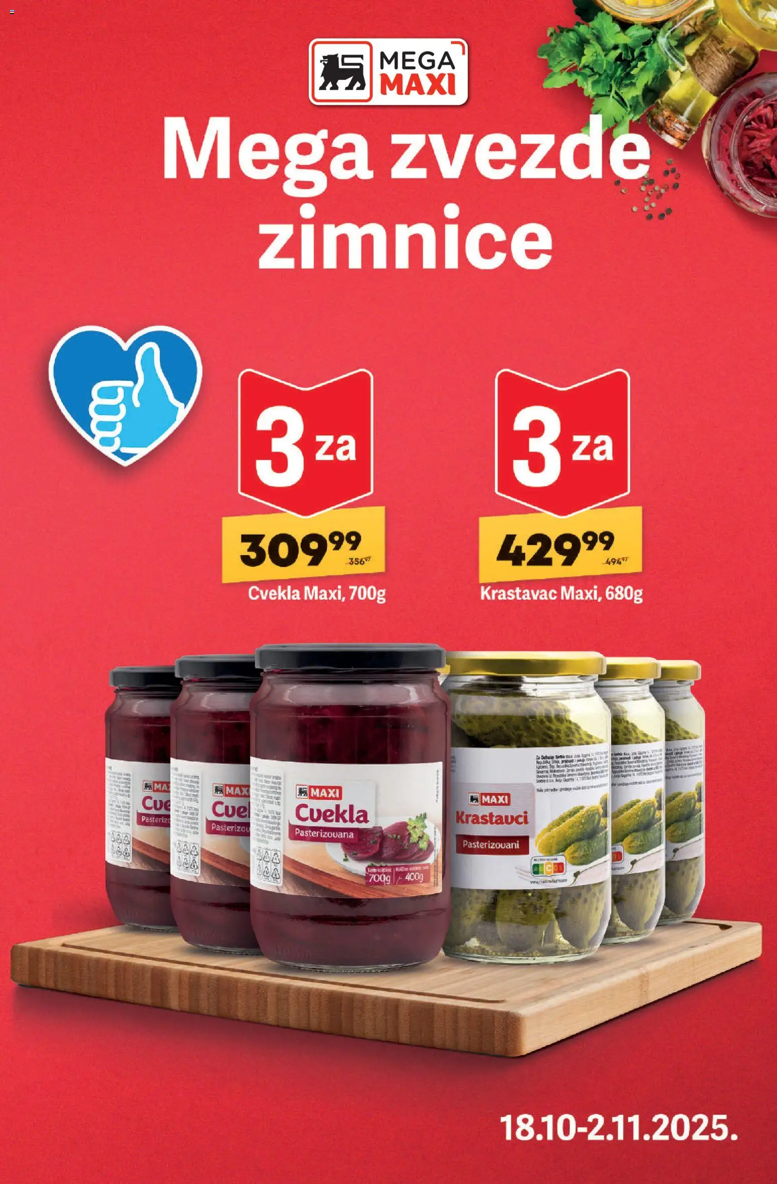 Mega Maxi katalog - važi od 30.10.2025 | Strana: 9 | Proizvode: Krastavac, Cvekla
