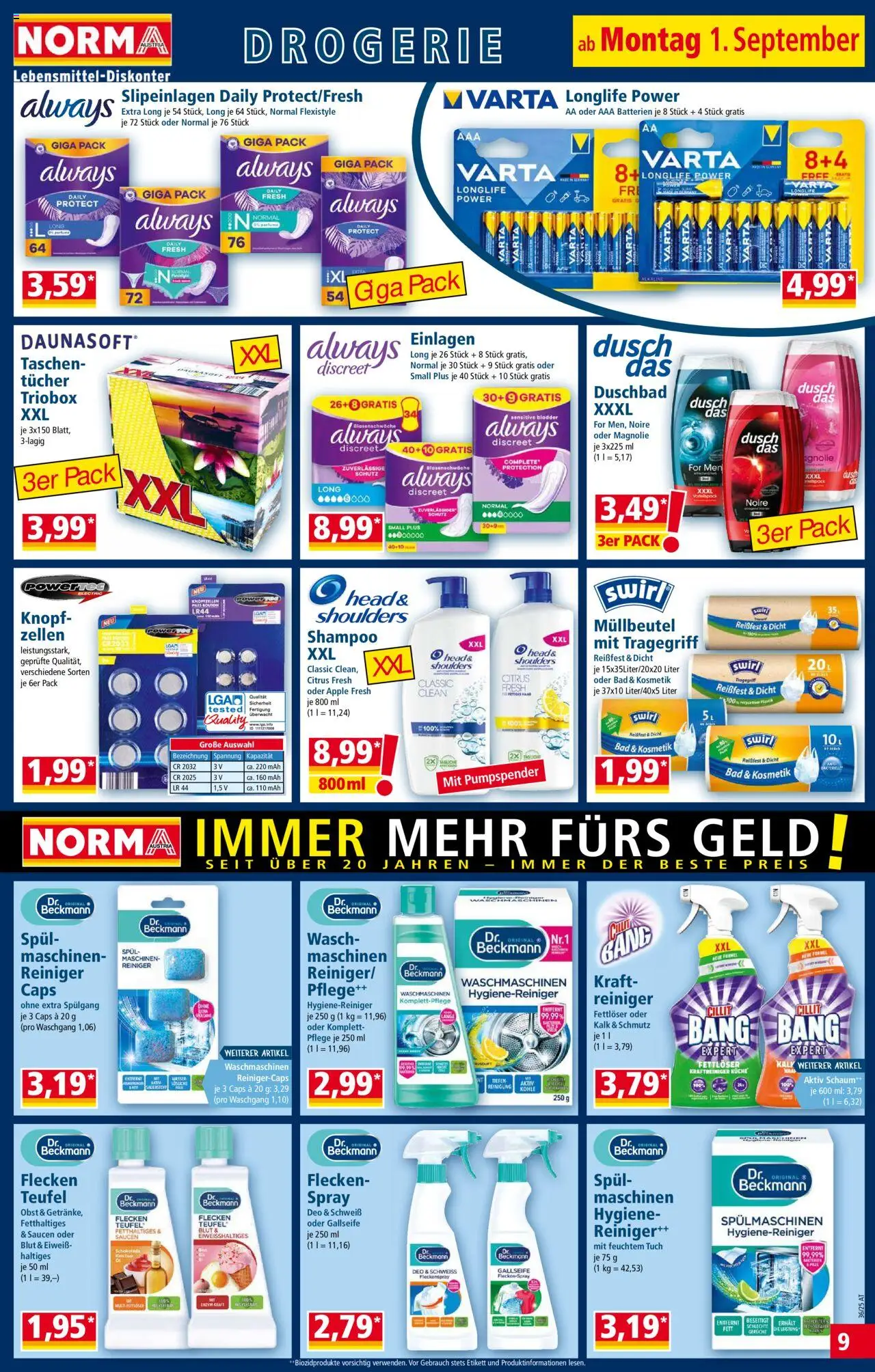 Norma Flugblatt gültig ab 01.09.2025 | Seite: 9 | Produkte: Ketchup, Obst, Apple, Shampoo