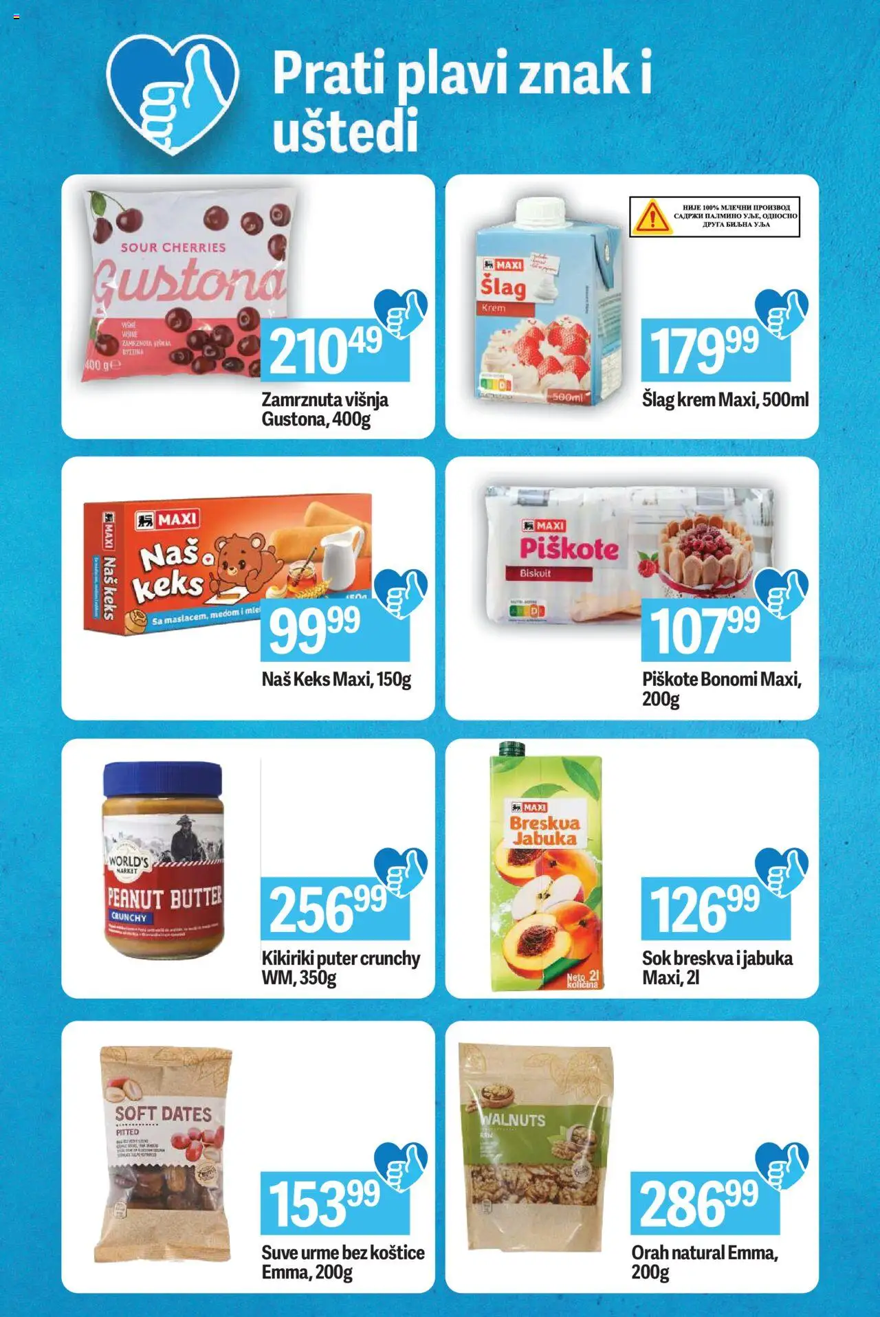 Maxi katalog - važi od 16.10.2025 | Strana: 4 | Proizvode: Šlag, Kikiriki puter, Višnja, Piškote