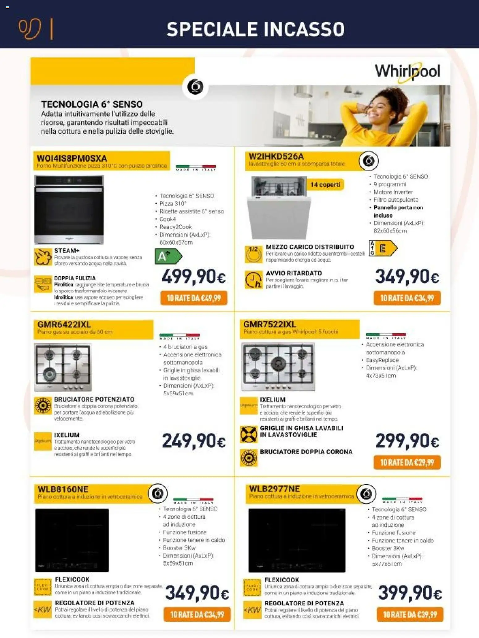 Volantino Unieuro del 27.10.2025 | Pagina: 6 | Prodotti: Pizza, Tè, Acqua, Forno
