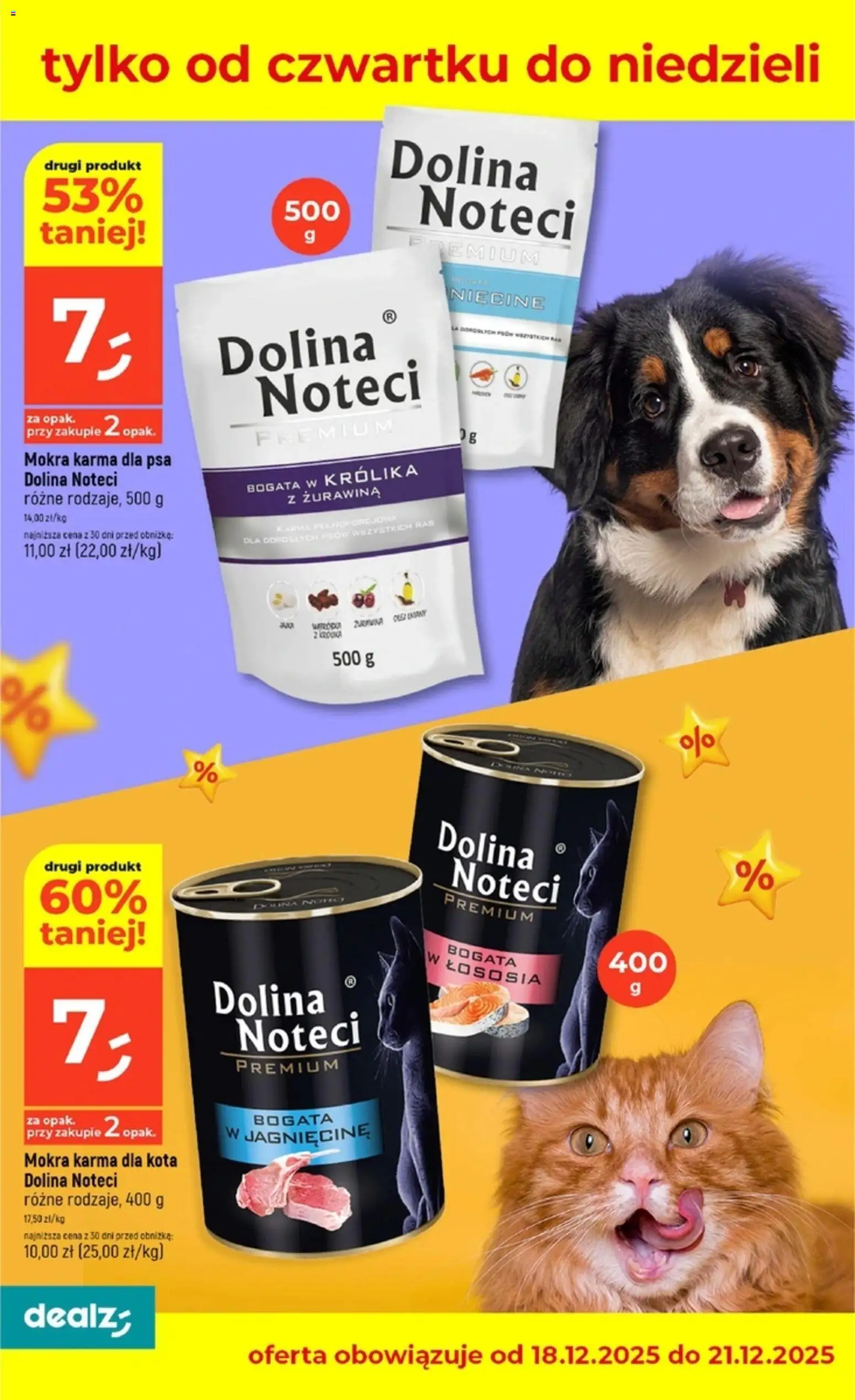 Dealz Gazetka od 18.12.2025 | Strona: 16 | Produkty: Żurawina, Karma dla kota, Karma dla psa