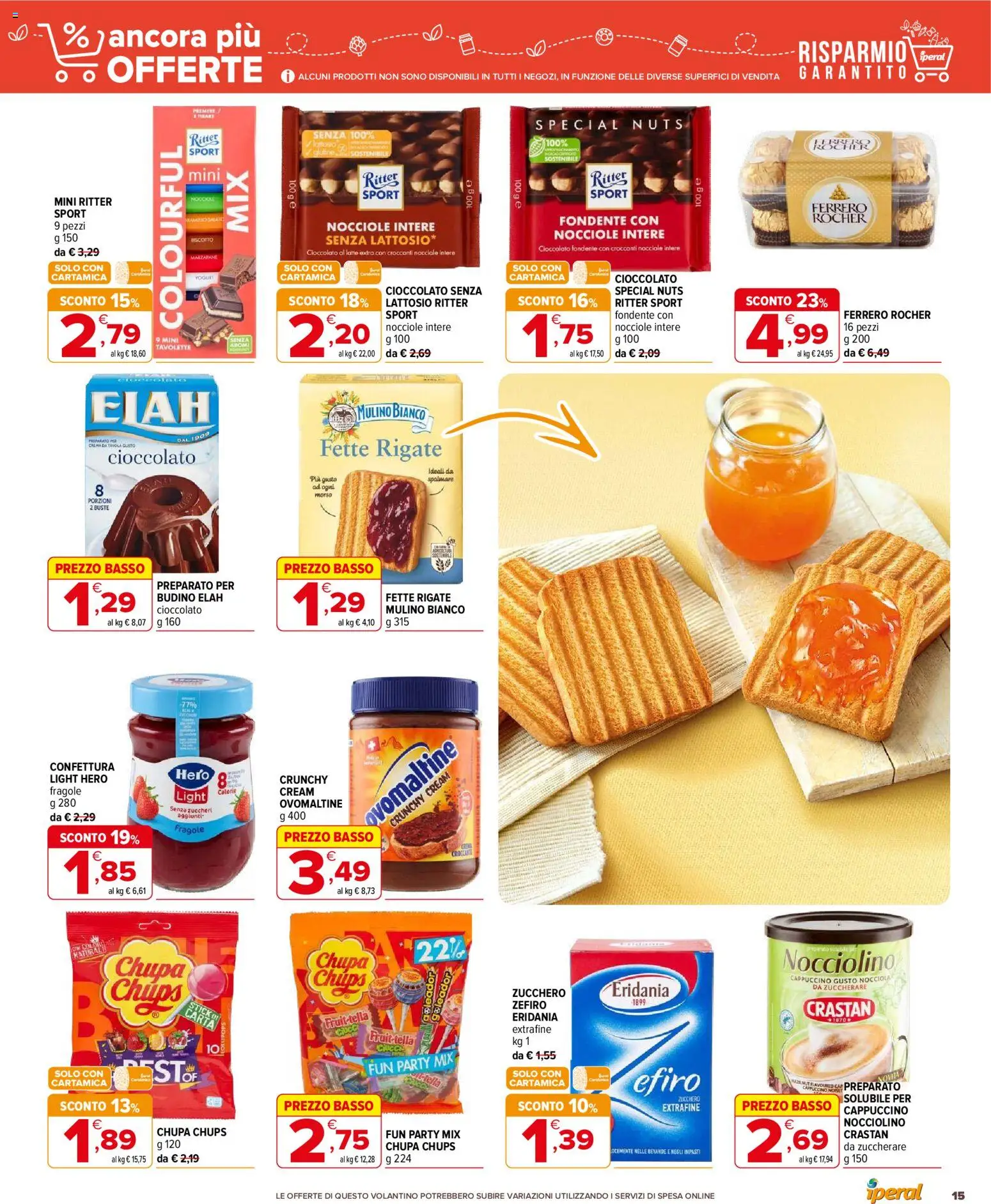 Volantino Iperal del 27.11.2025 | Pagina: 15 | Prodotti: Crema, Yogurt, Cioccolato, Nocciole