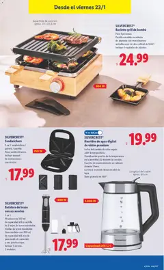 Vista previa Lidl folleto de bazar válido desde el 19.01.2026 | Página: 27 | Productos: Tetera, Cable, Parrilla, Batidora