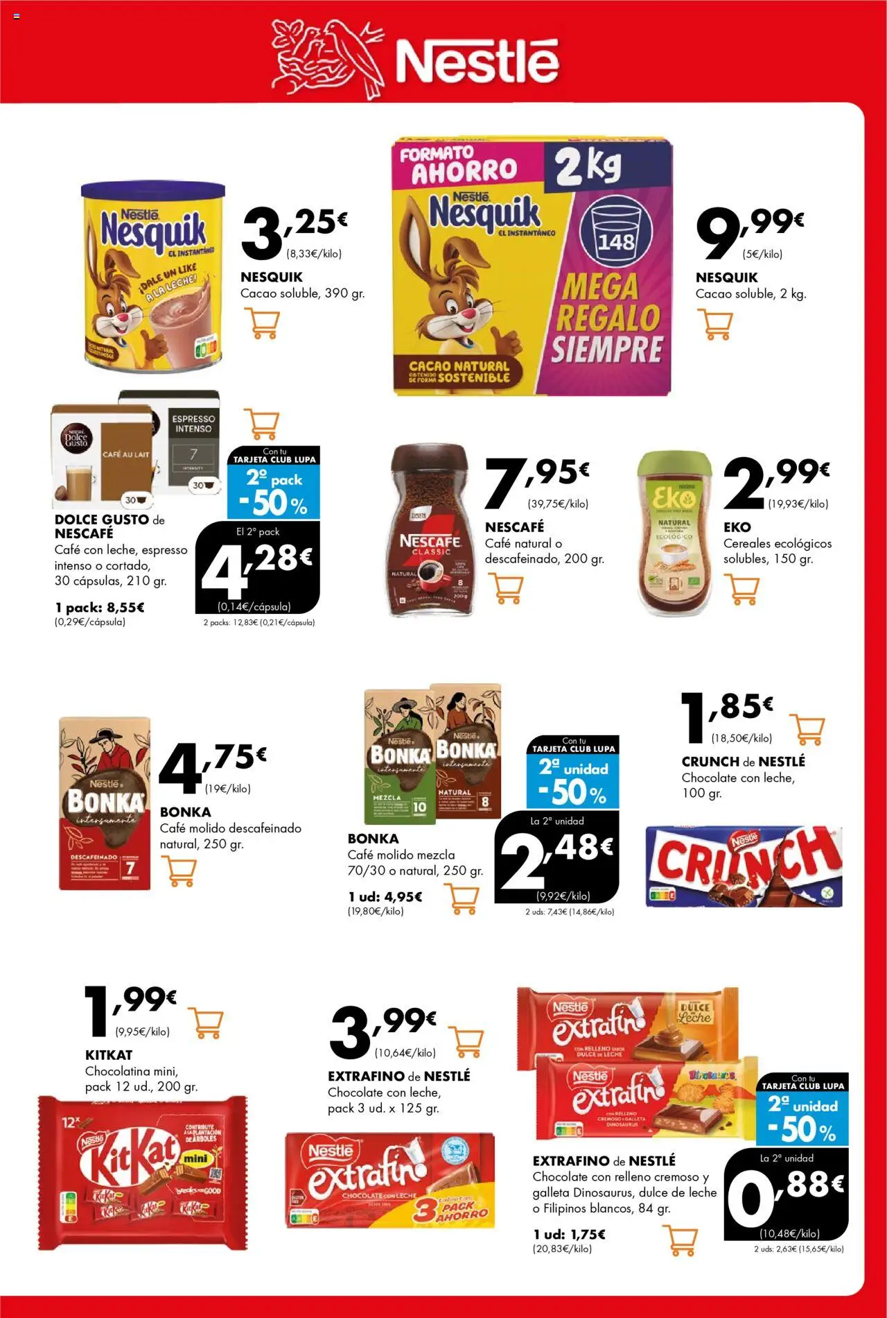 Lupa Supermercados folleto │ válido desde el 02.10.2025 | Página: 15 | Productos: Café, Café molido, Cereales, Chocolate con leche