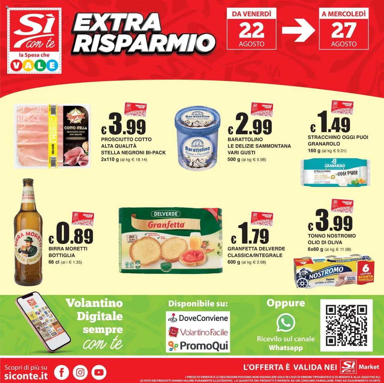 Volantino Sì con Te del 13.08.2025 | Pagina: 16 | Prodotti: Birra, Latte, Olio, Olio di Oliva