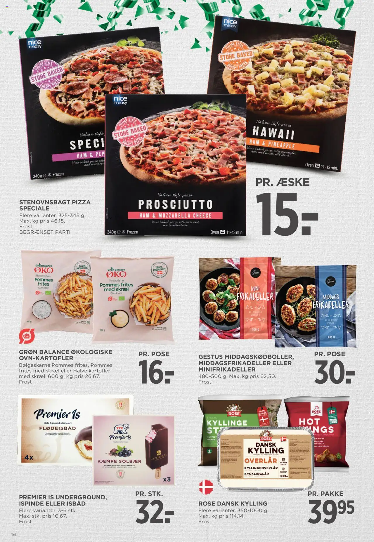 Meny tilbudsavis – gyldig fra 12.09.2025 | Side: 21 | Produkter: Pizza, Pommes frites, Frikadeller, Solbær