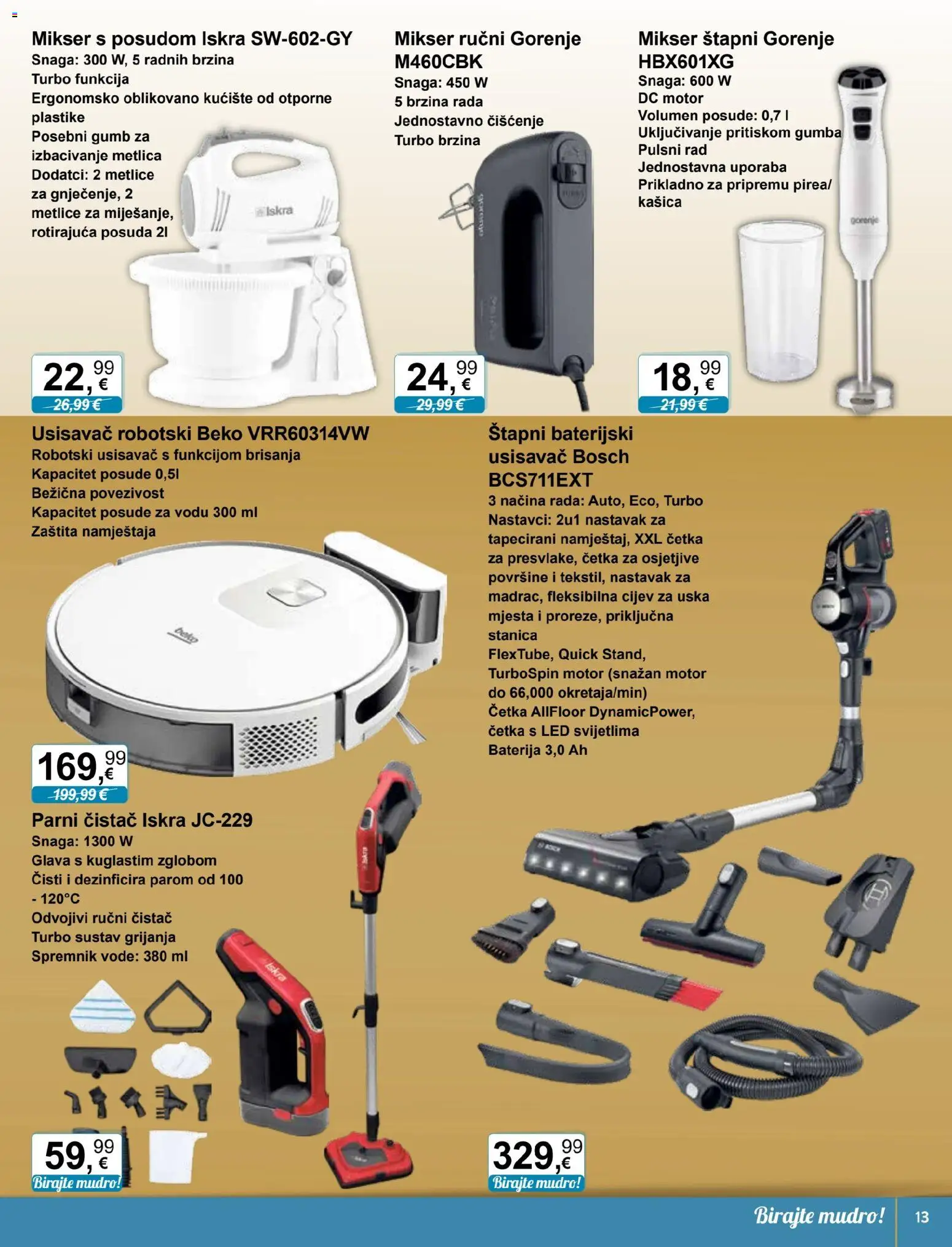 KTC katalog | vrijedi od 04.02.2026 | Stranica: 13 | Proizvodi: Usisavač, Baterija, Četka, Parni čistač