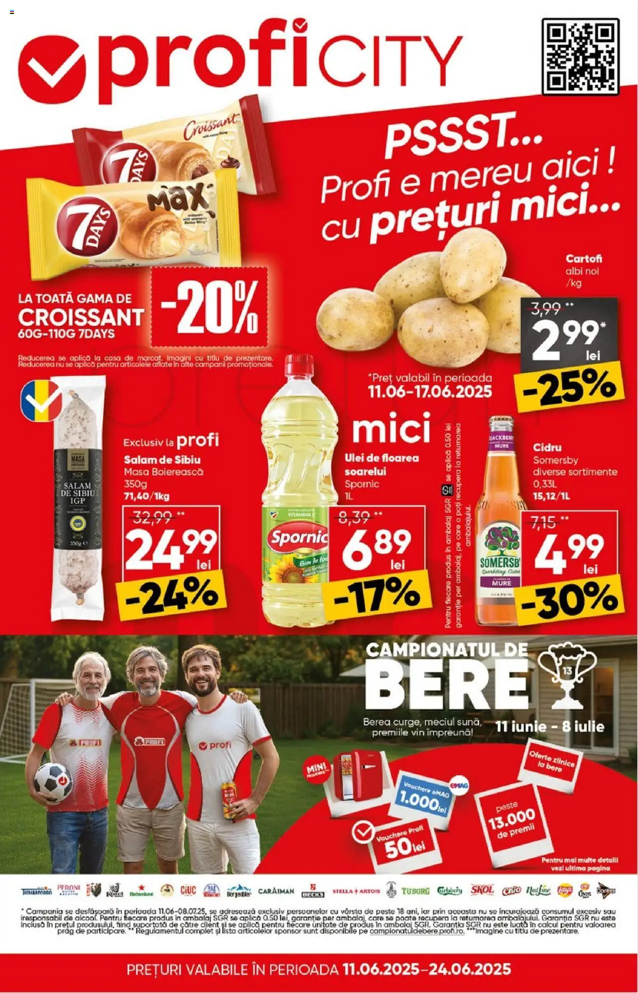 Catalog Profi City – valabil de la 11.06.2025 | Pagină: 1 | Produse: Masă, Ulei, Salam, Vin