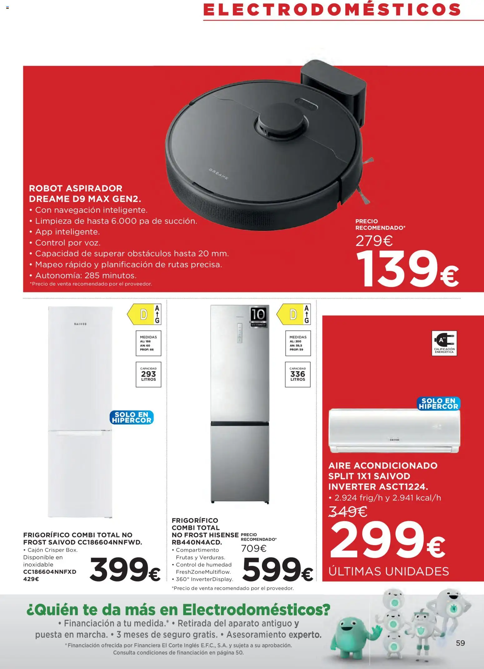 Hipercor catálogo │ válido desde el 07.01.2026 | Página: 59 | Productos: Té, Combi, Aire acondicionado, Navegación