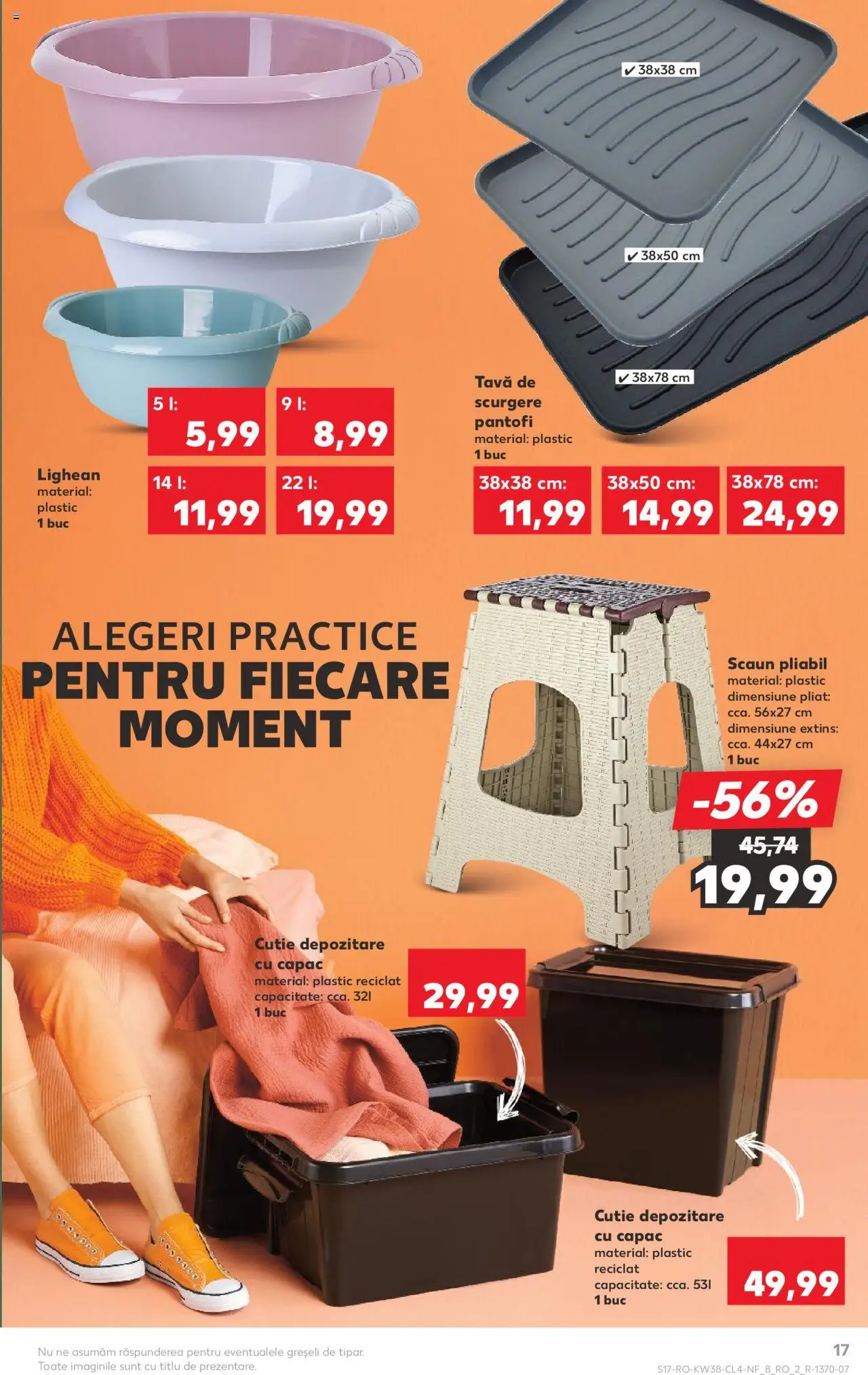 Noul catalog Kaufland – valabil de la 17.09.2025 | Pagină: 17 | Produse: Pantofi, Scaun, Cutie