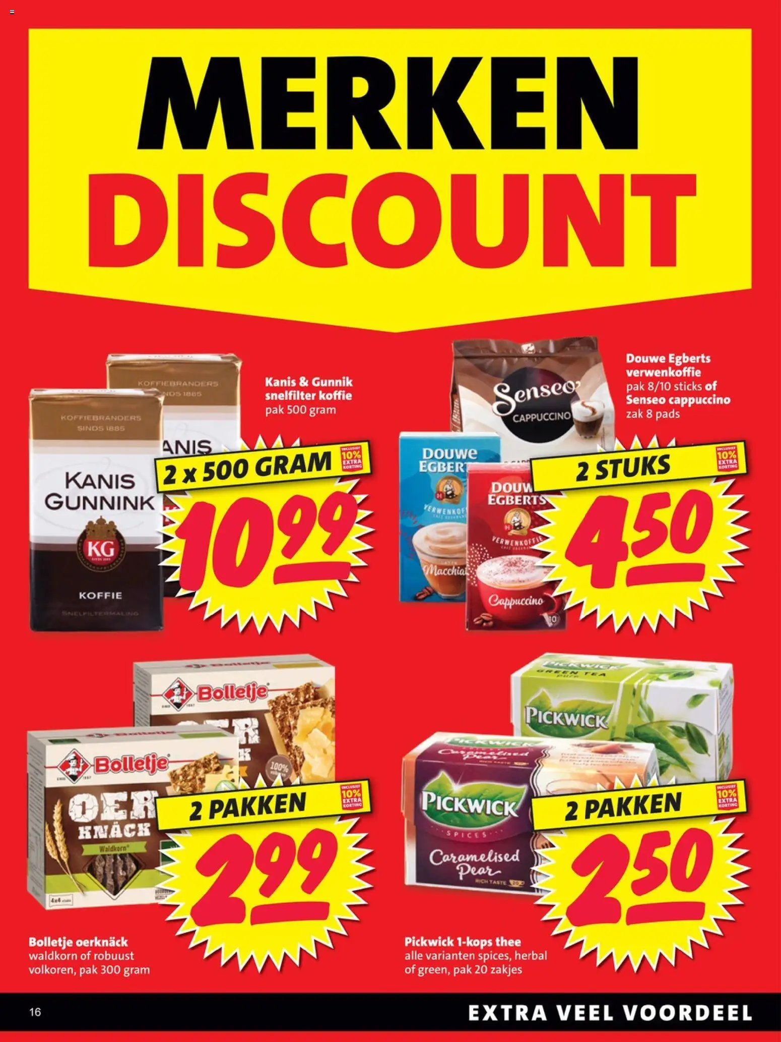 {H1} | Pagina: 16 | Producten: Koffie, Thee, Zak, Cappuccino