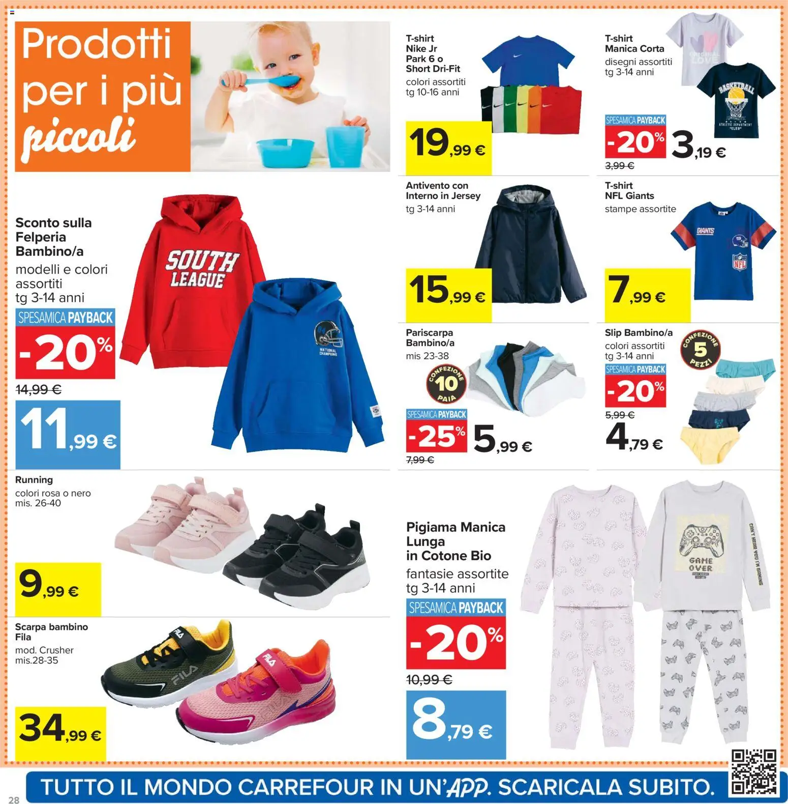 Volantino Carrefour del 13.03.2026 | Pagina: 28 | Prodotti: Pigiama, Slip