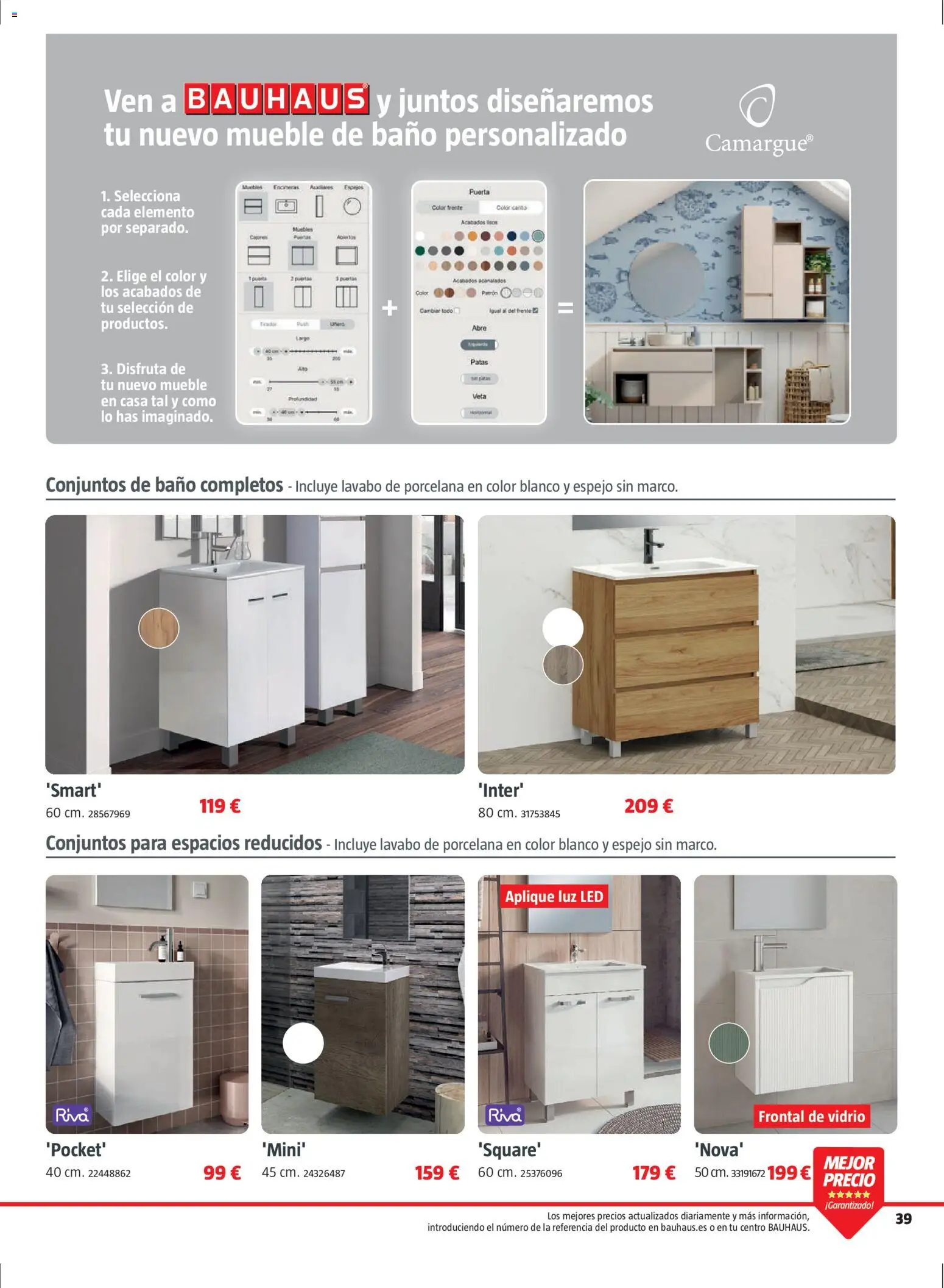 Bauhaus folleto Renueva │ válido desde el 02.03.2026 | Página: 39 | Productos: Muebles, Lavabo, Baño, Espejo