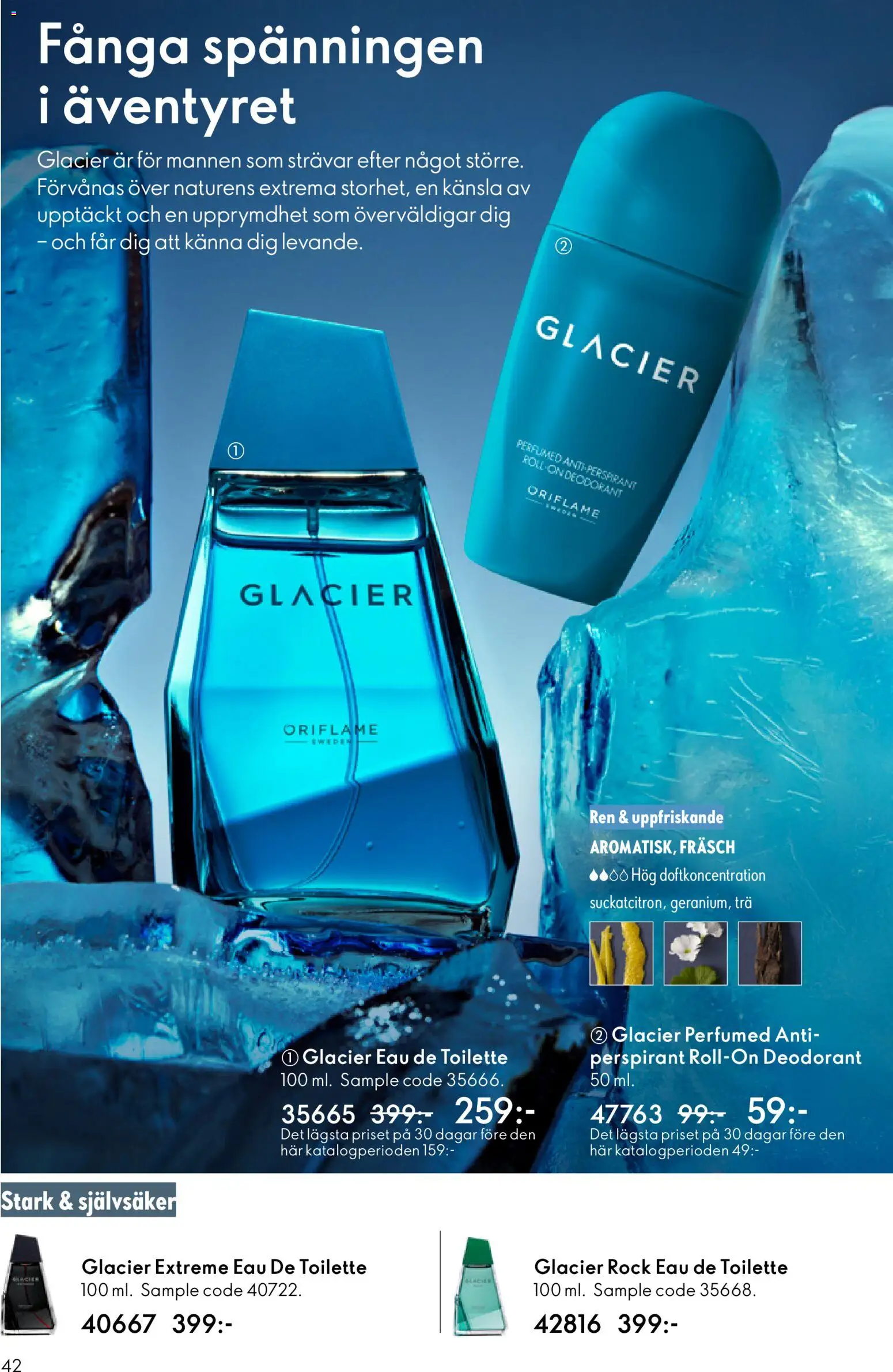 Oriflame reklamblad aktuell från 28.01.2026 | Sida: 42 | Produkter: Eau de toilette, Deodorant, Antiperspirant, Rock