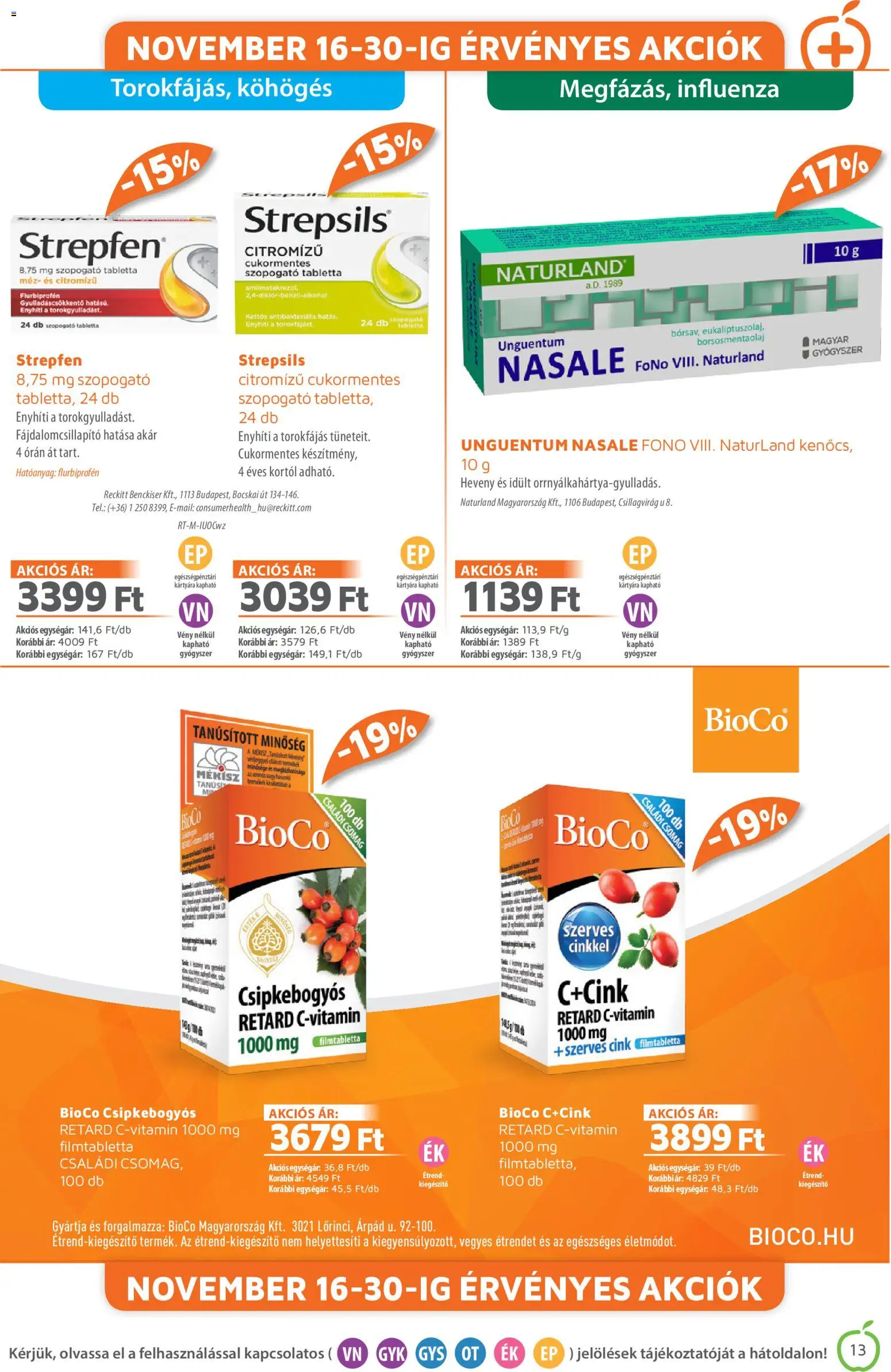 Alma Gyógyszertárak akciós ujság - amely érvényes a következő dátumtól: 01.12.2025 | Oldal: 13