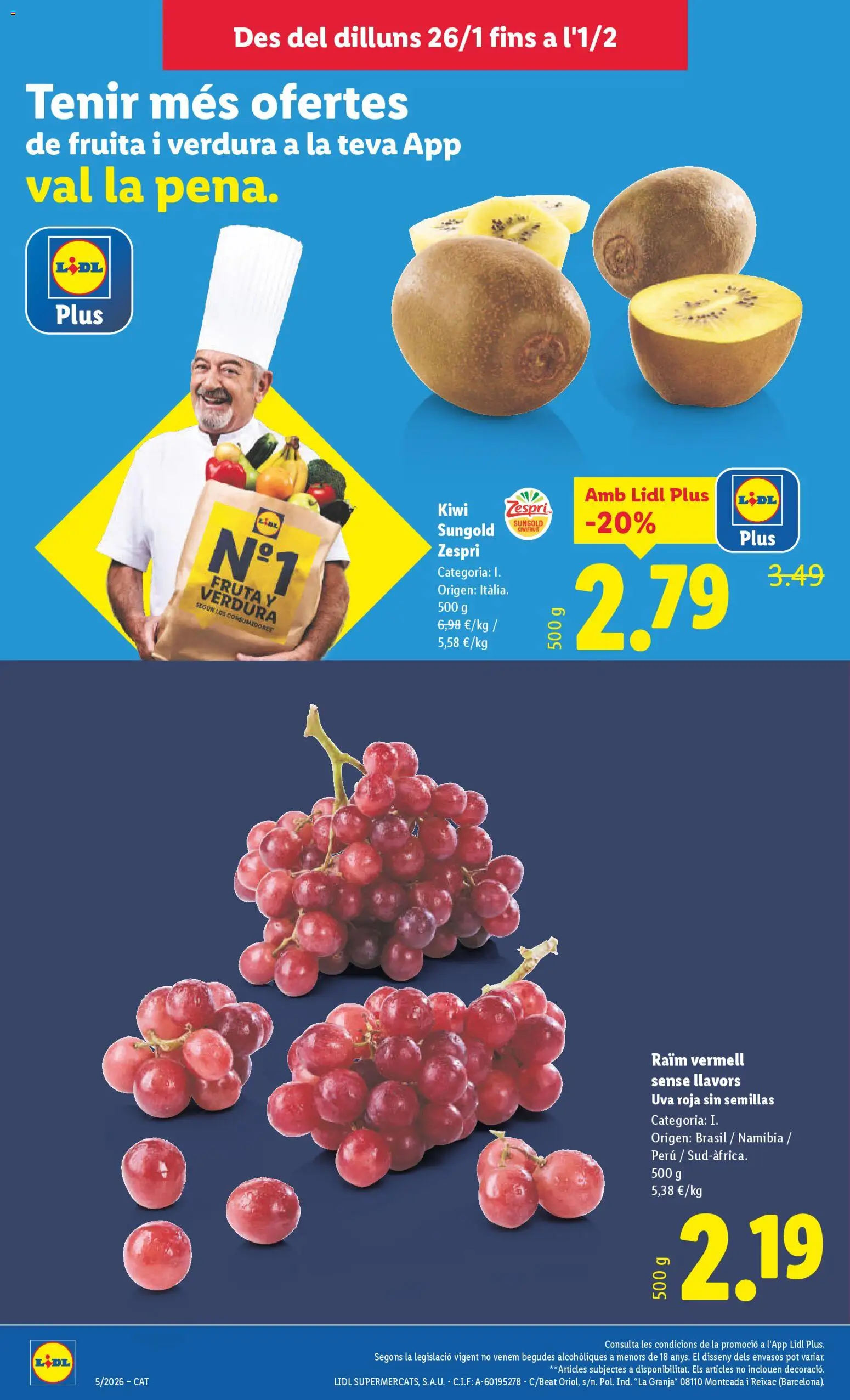 Lidl folleto │ válido desde el 26.01.2026 | Página: 4 | Productos: Kiwi