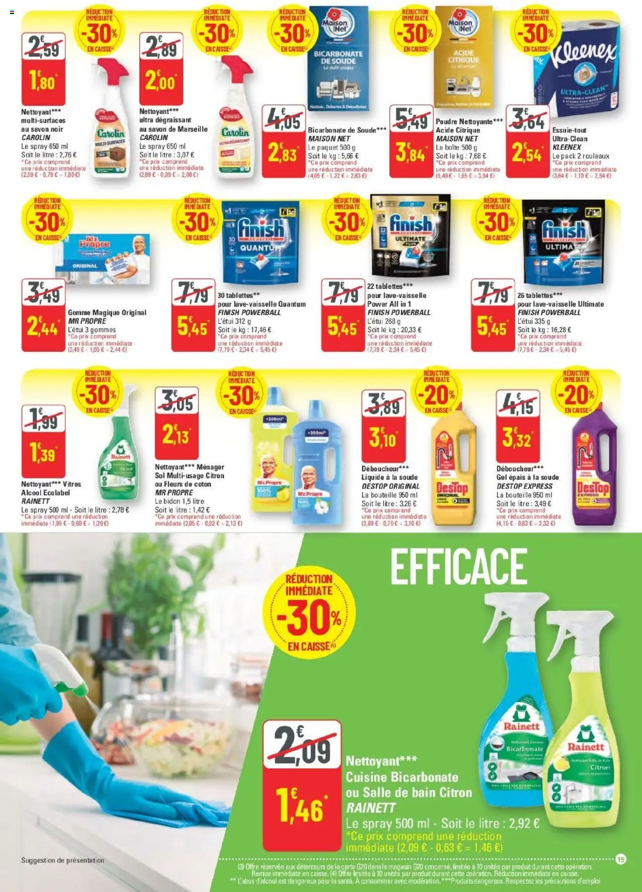  | Page: 19 | Produits: Acide citrique, Citron, Savon de marseille, Bicarbonate de soude
