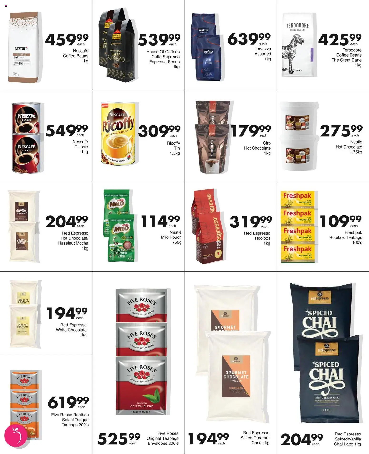 New Save catalogue – valid from 09.02.2026 | Page: 17 | Products: Beans, Powder, Tea, Peach