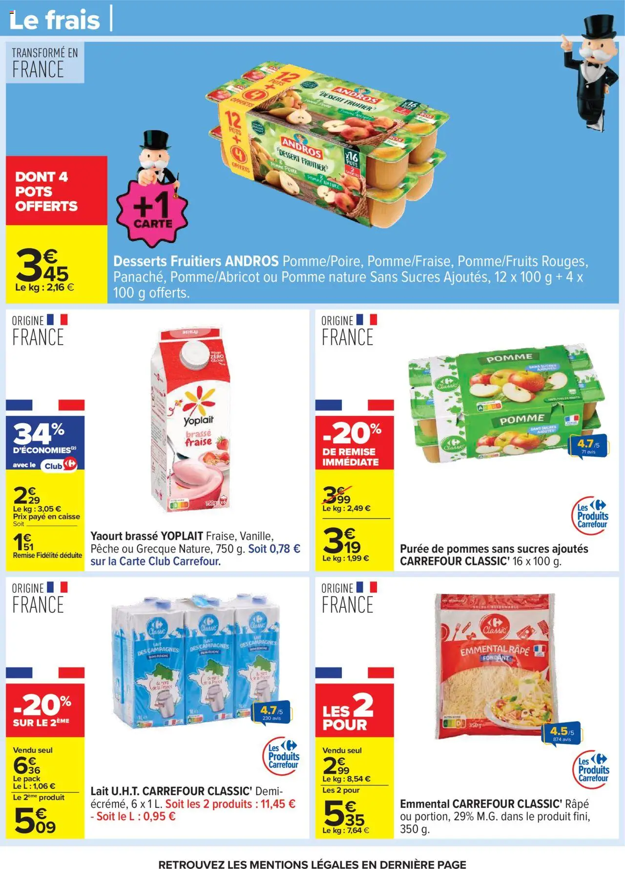  | Page: 34 | Produits: Pêche, Poire, Pomme, Emmental