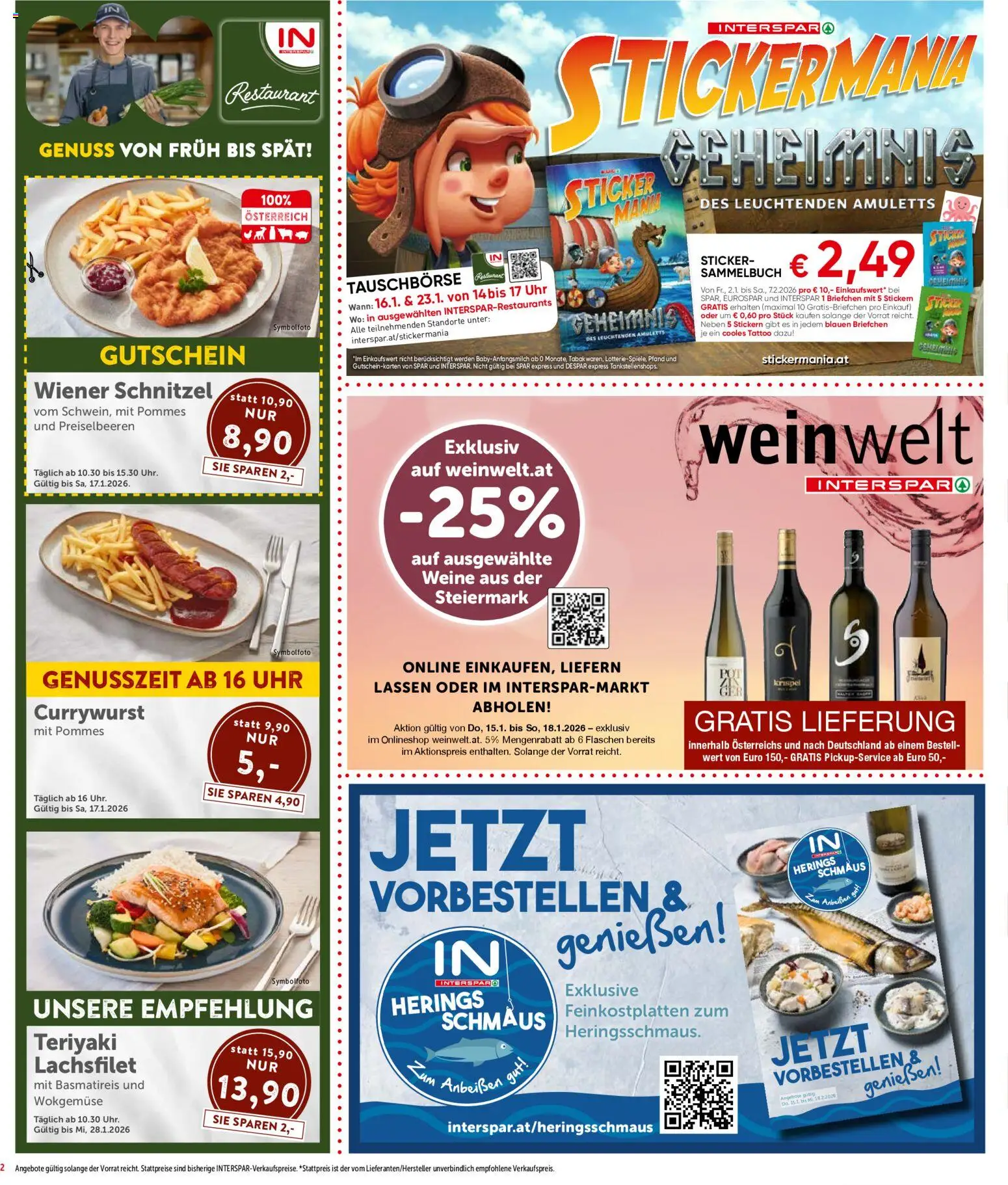 Interspar Flugblatt - Wien gültig ab 15.01.2026 | Seite: 2 | Produkte: Uhr