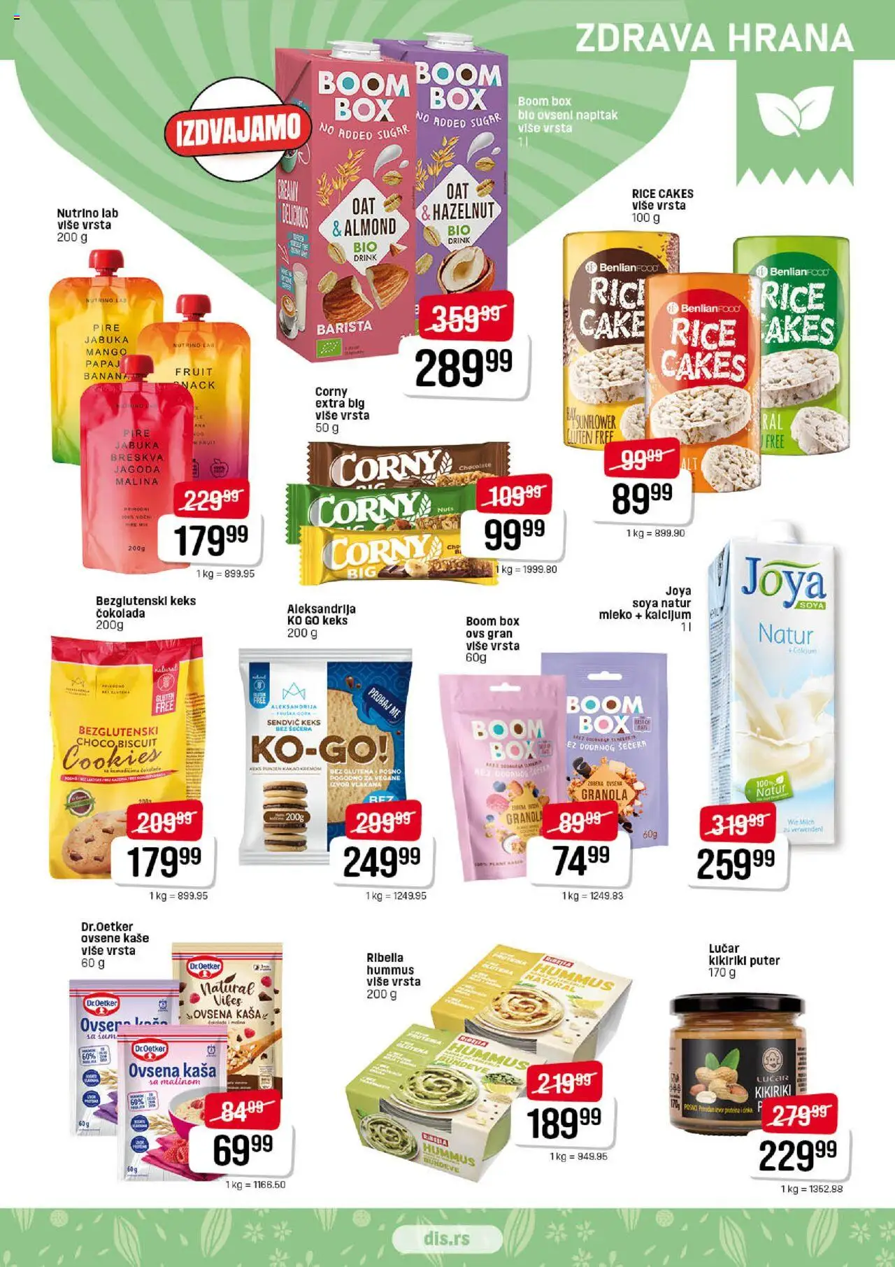 DIS katalog - važi od 19.06.2025 | Strana: 9 | Proizvode: Ovsena kaša, Kikiriki puter, Malina, Čokolada