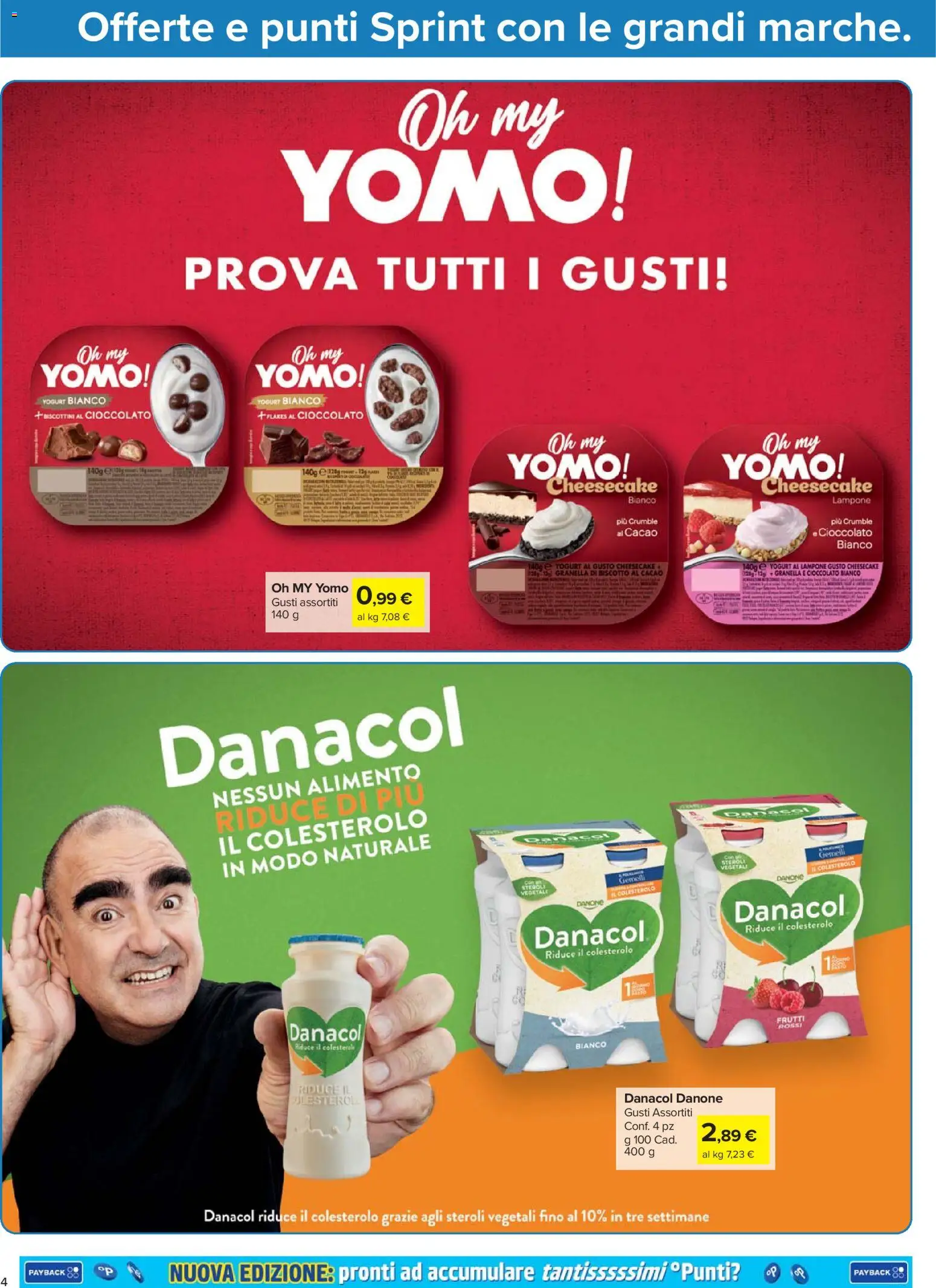 Volantino Carrefour del 02.01.2026 | Pagina: 4 | Prodotti: Yogurt, Cioccolato, Lampone, Cacao