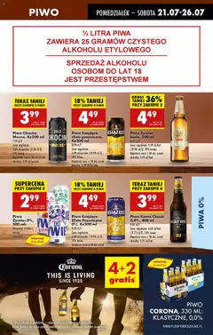 Biedronka gazetka od 21.07.2025 | Strona: 43 | Produkty: Mięta, Piwo