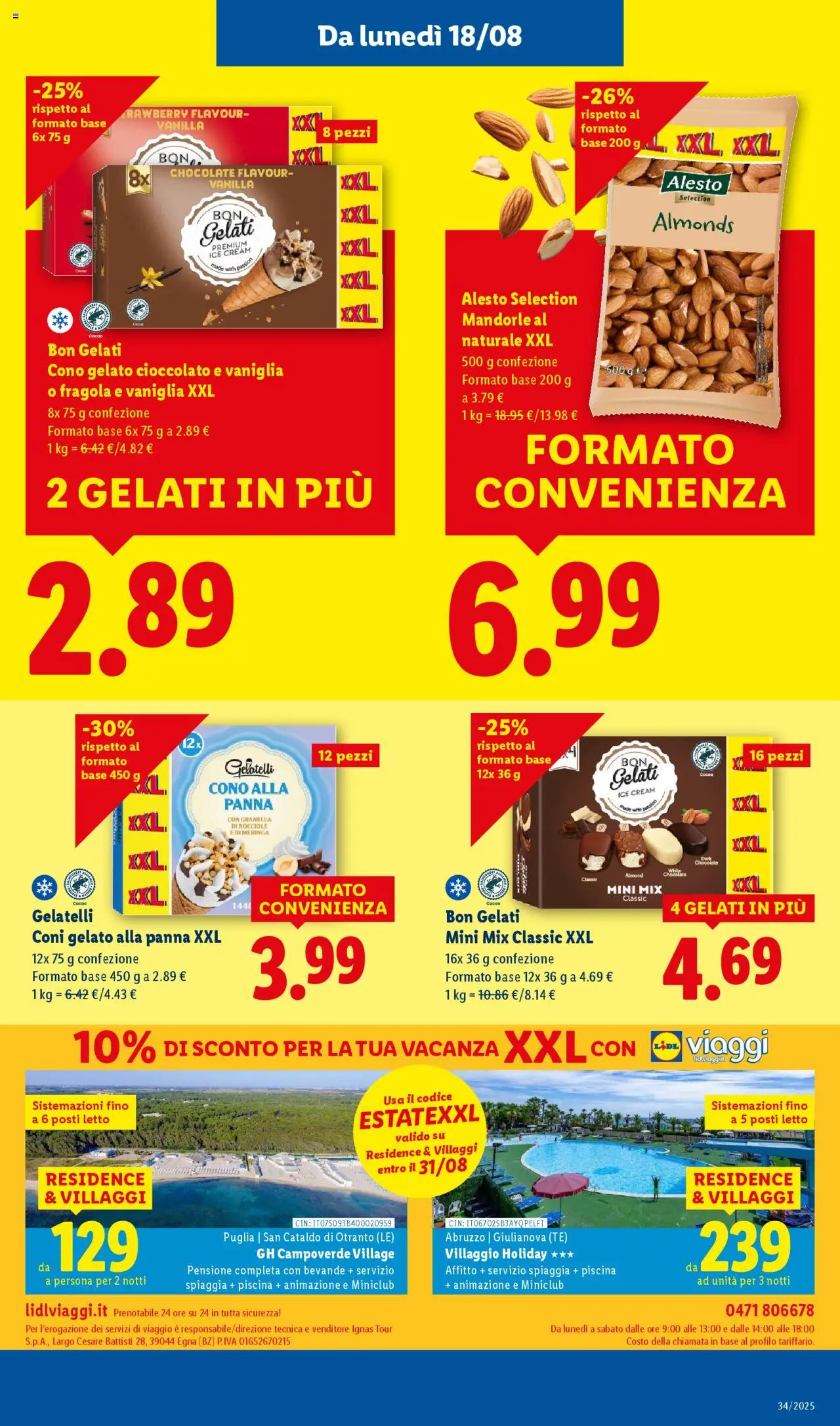 Volantino Lidl del 18.08.2025 | Pagina: 15 | Prodotti: Tè, Piscina, Mandorle, Nocciole