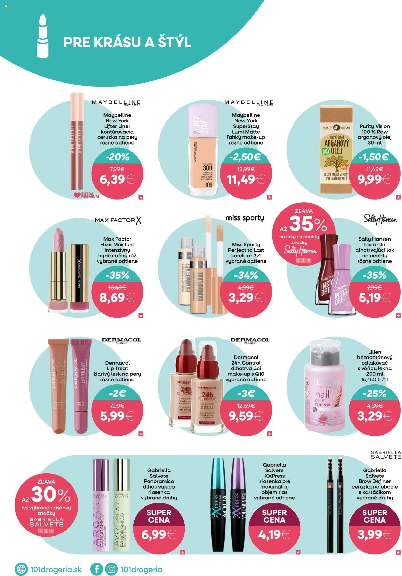 Nové 101 drogerie akcie – leták je platný od 15.04.2026 | Strana: 4 | Produkty: Make up, Korektor, Riasenka, Ceruzka