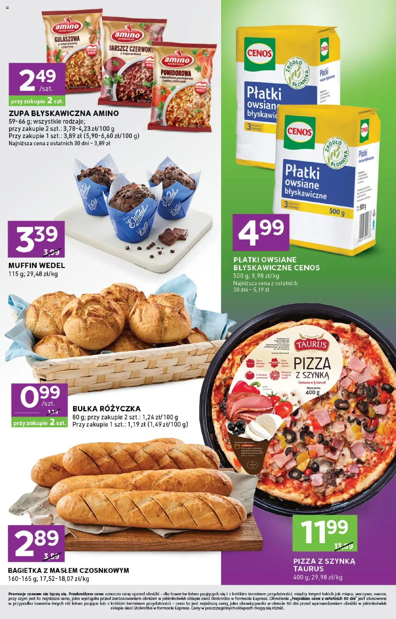 Stokrotka Gazetka - Express od 07.08.2025 | Strona: 3 | Produkty: Papryka, Bułka, Bagietka, Wieprzowina