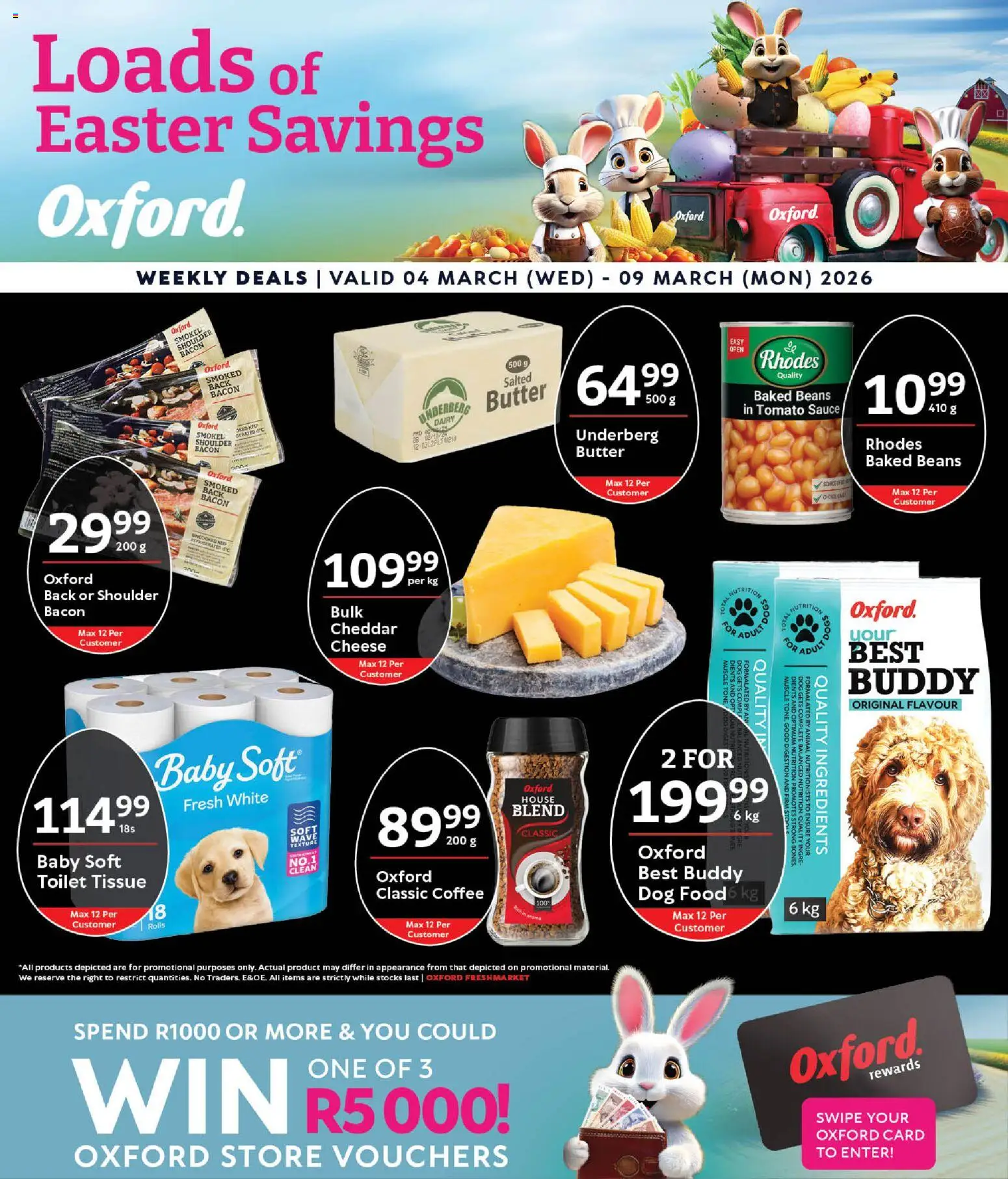 New Oxford Freshmarket catalogue – valid from 03.03.2026 | Page: 1 | Products: Beans, Butter, Sauce, Dog food