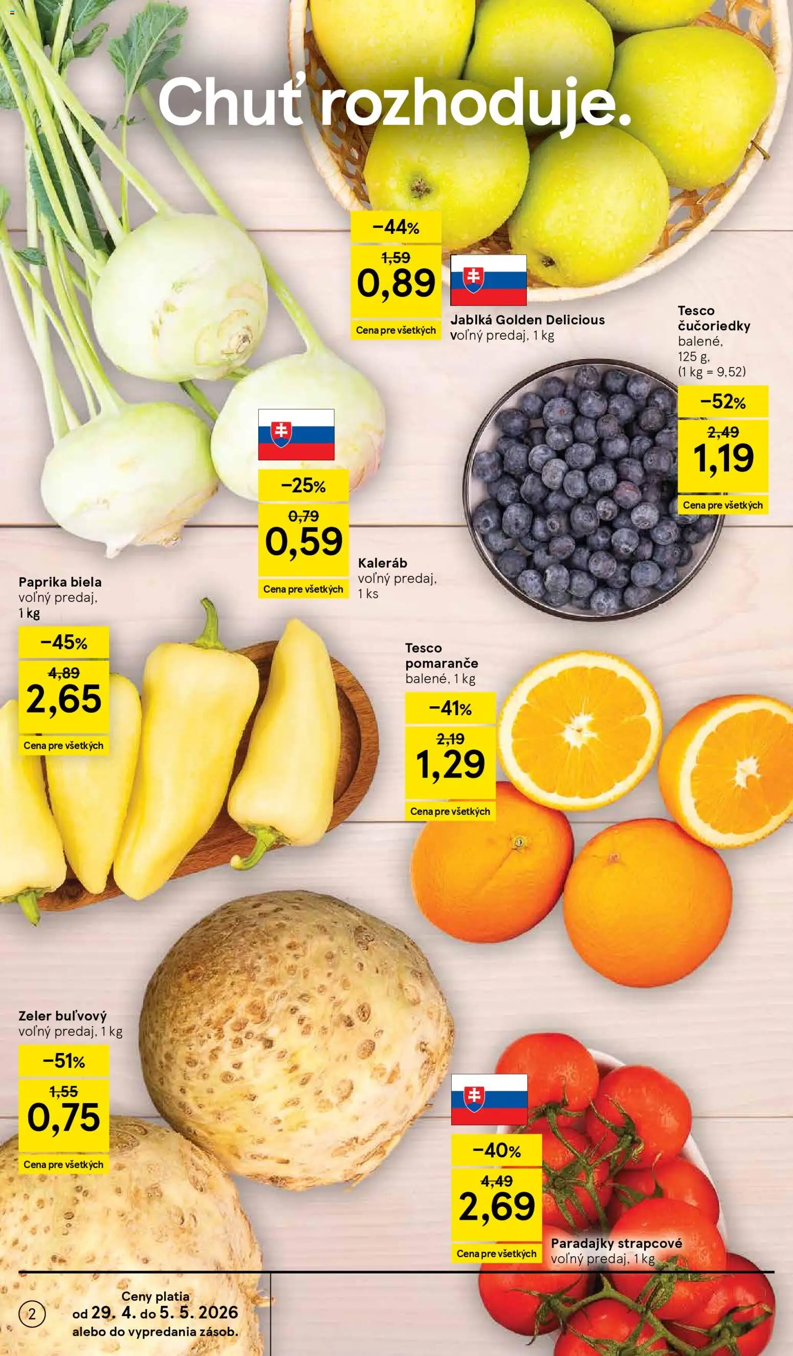 Tesco Hypermarket - leták od 29.04.2026 » Pozrite si limitované zľavy a ušetrite ešte dnes! | Slovensko