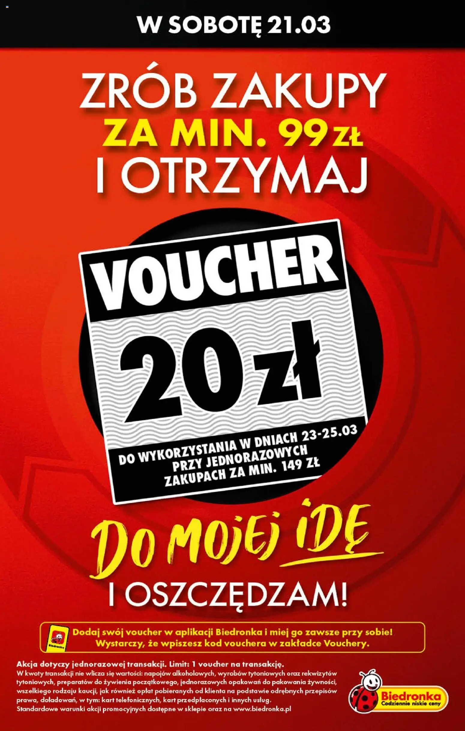 Biedronka gazetka - Najtańsza sobota od 21.03.2026 | Strona: 3