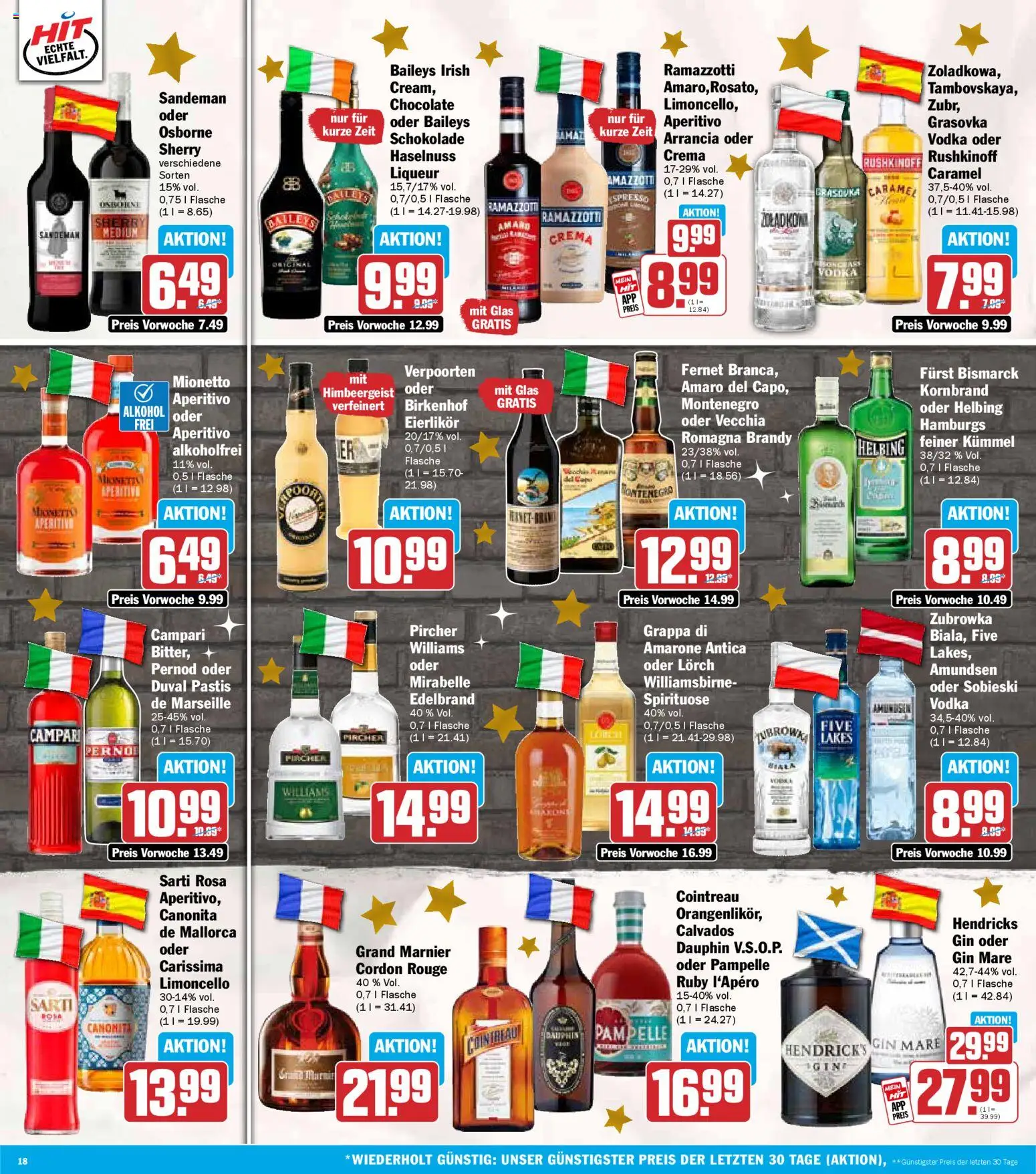 HIT Prospekt Hessen	 – gültig ab 15.12.2025 | Seite: 18 | Produkte: Schokolade, Campari, Rouge, Limoncello