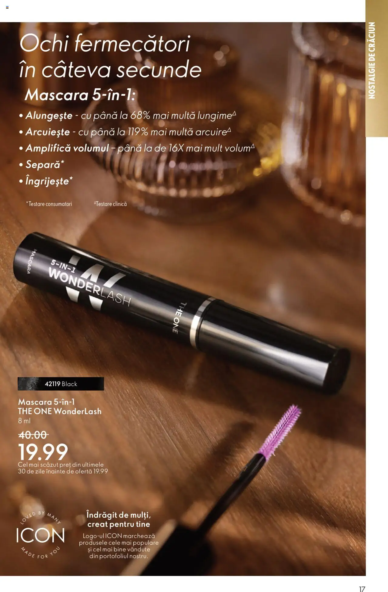 Noul catalog Oriflame – valabil de la 12.11.2025 | Pagină: 17 | Produse: Mascara