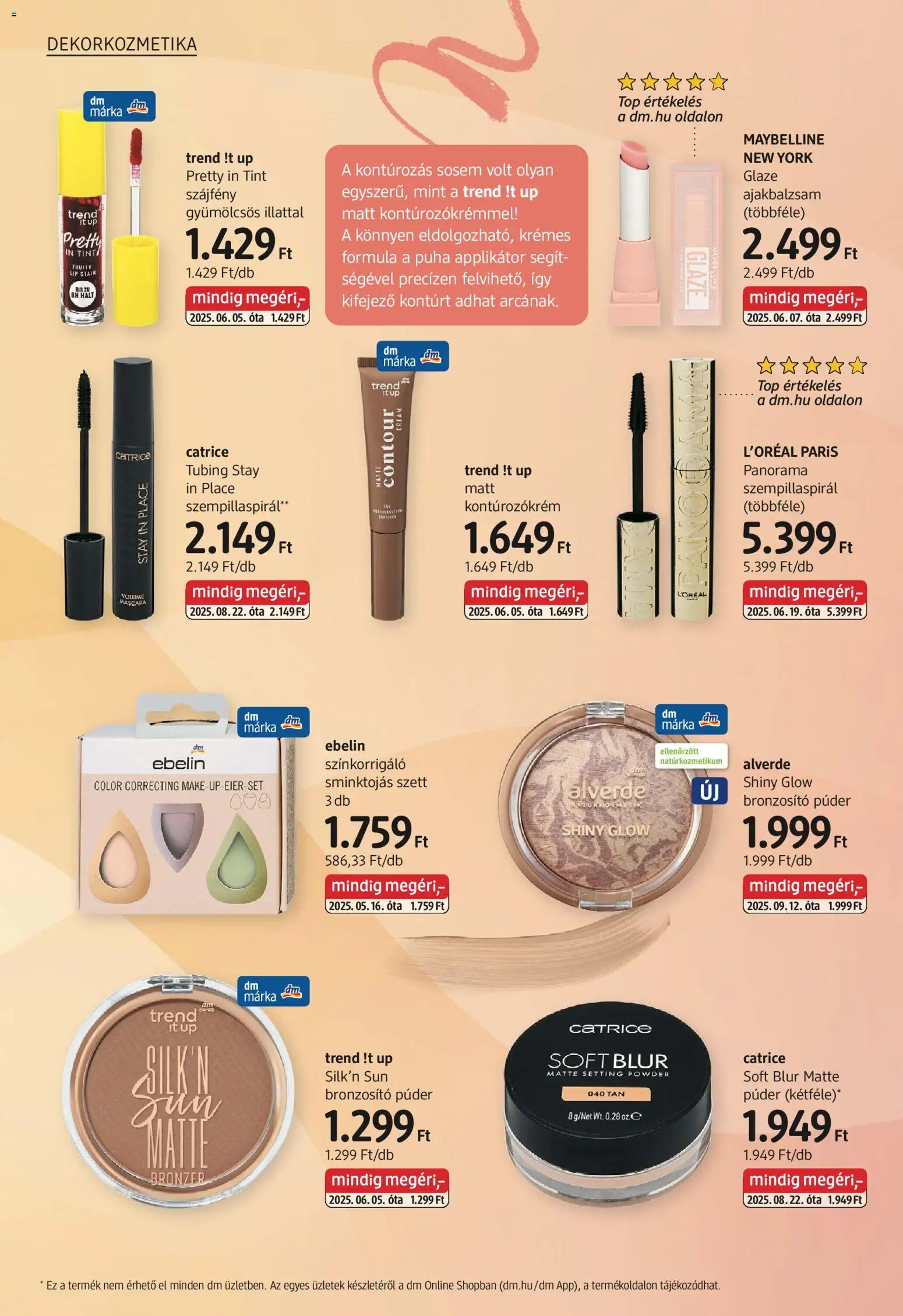 DM Drogerie Markt akciós ujság - amely érvényes a következő dátumtól: 27.11.2025 | Oldal: 14 | Termékek: Natúrkozmetikum, Applikátor, Bronzosító, Szájfény