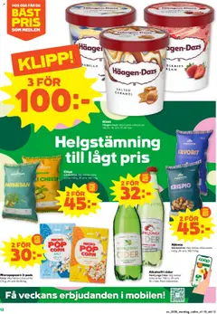 Coop Forum reklamblad aktuell från 01.09.2025 | Sida: 12 | Produkter: Salt, Chips, Cider, Glass