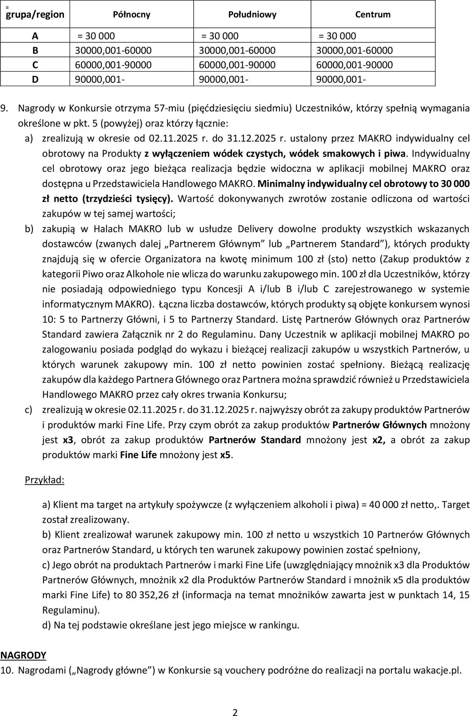 Makro Gazetka - Regulamin konkursu zakupy z nagrodą od 02.11.2025 | Strona: 2 | Produkty: Piwo