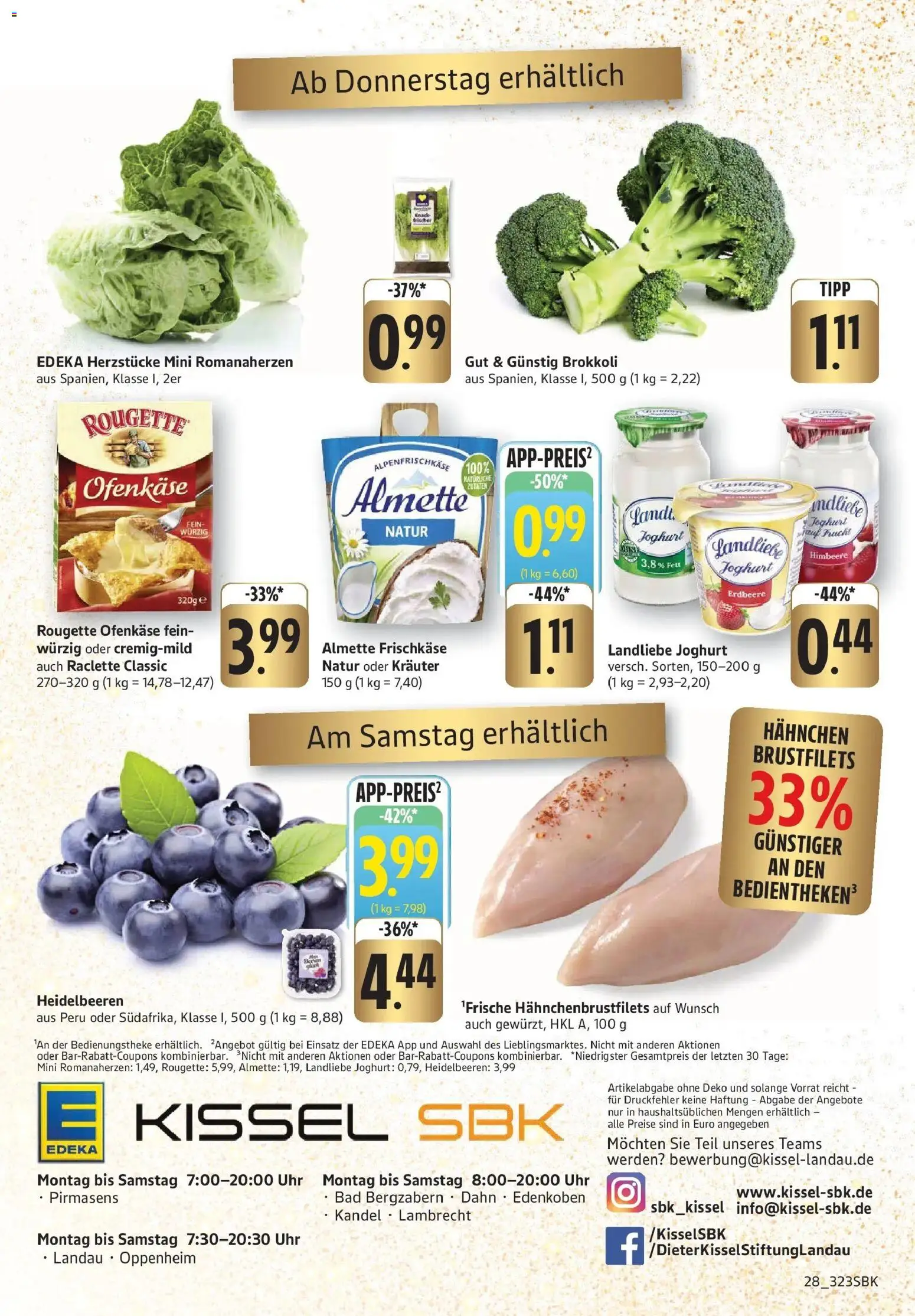 Edeka prospekt Pirmasens	 – gültig ab 08.12.2025 | Seite: 30 | Produkte: Hahnchen, Joghurt, Rougette ofenkase, Brokkoli