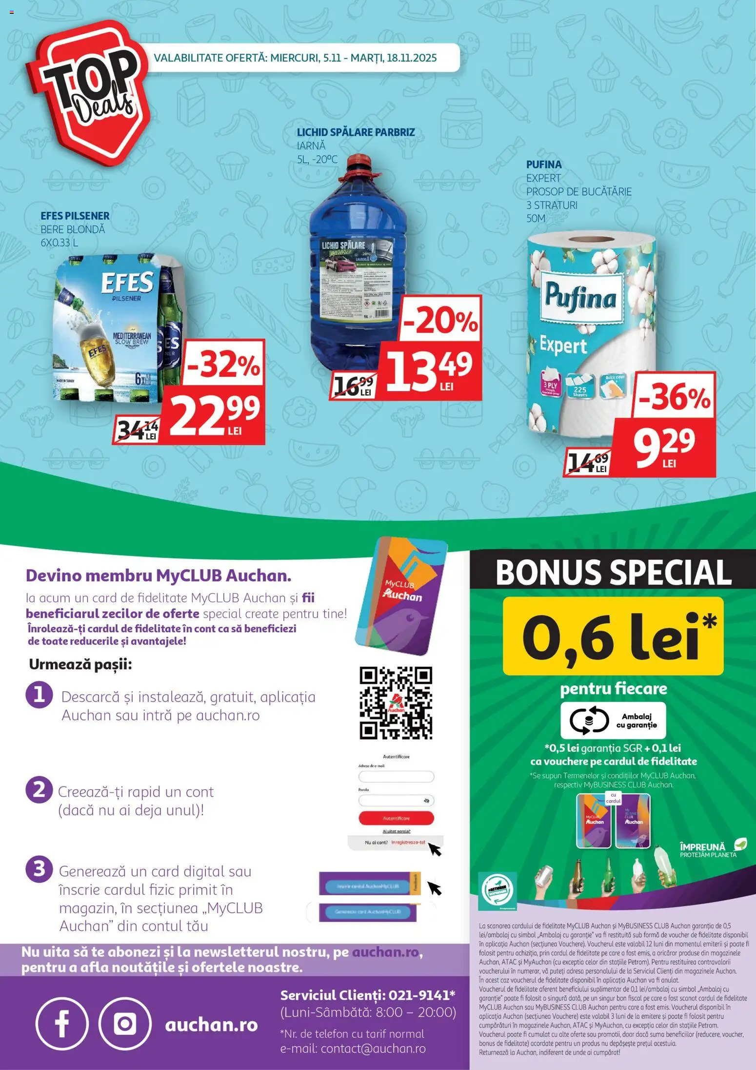 Noul catalog Auchan – valabil de la 05.11.2025 | Pagină: 32 | Produse: Telefon, Bucătărie, Bere